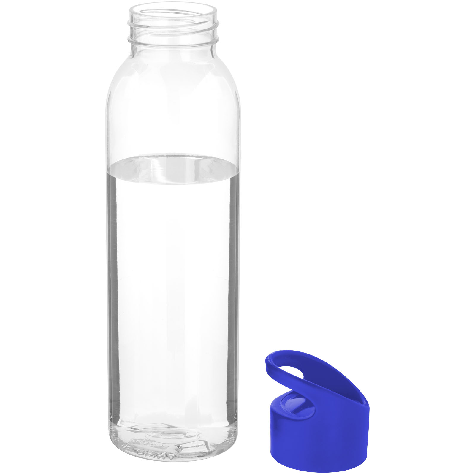 Botella de Tritan™ transparente con tapa de colores de 650 ml Sky