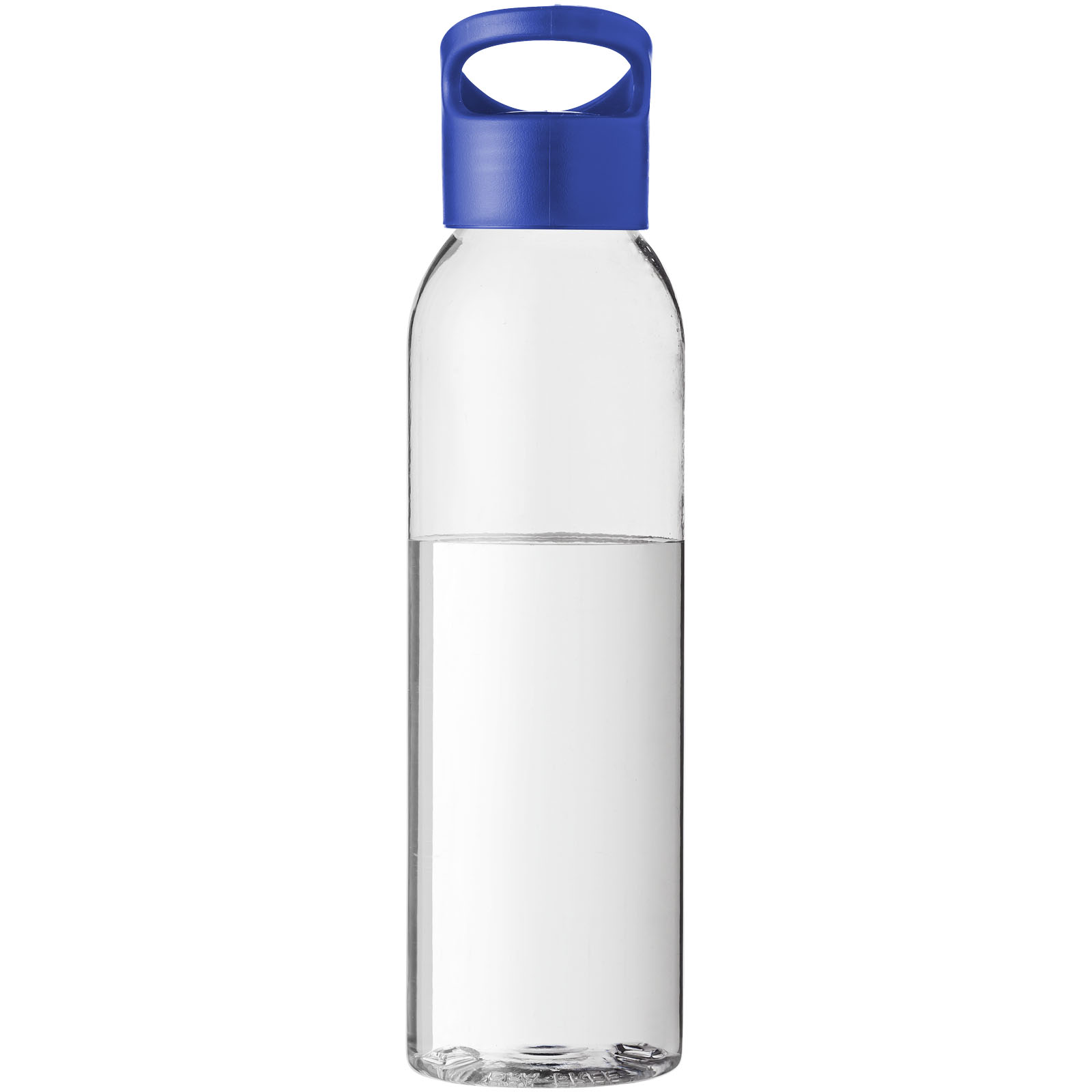 Botella de Tritan™ transparente con tapa de colores de 650 ml Sky