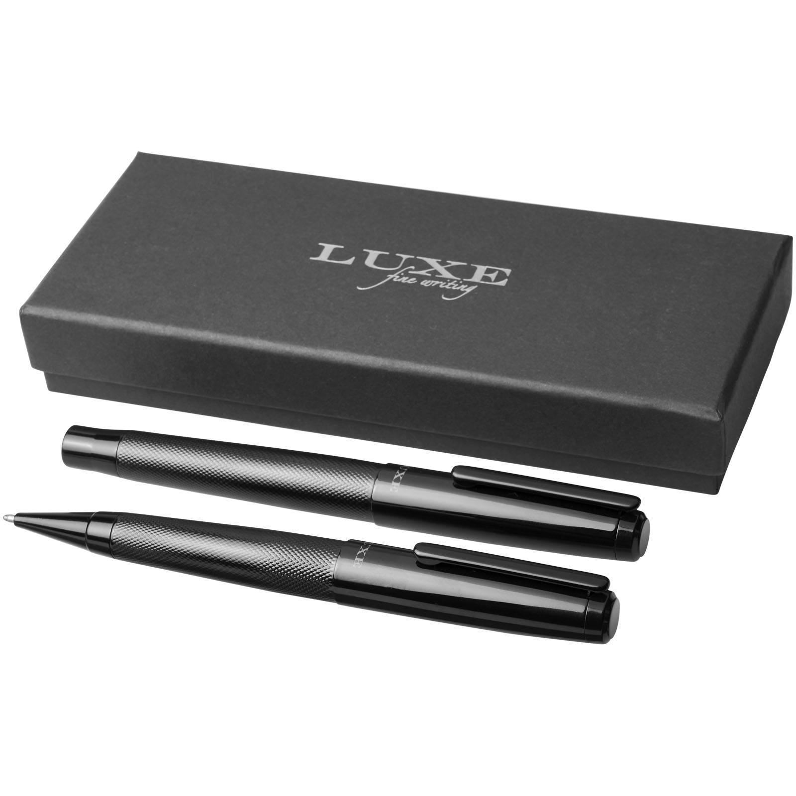 Set de bolígrafo y rollerball Gloss (tinta negra)