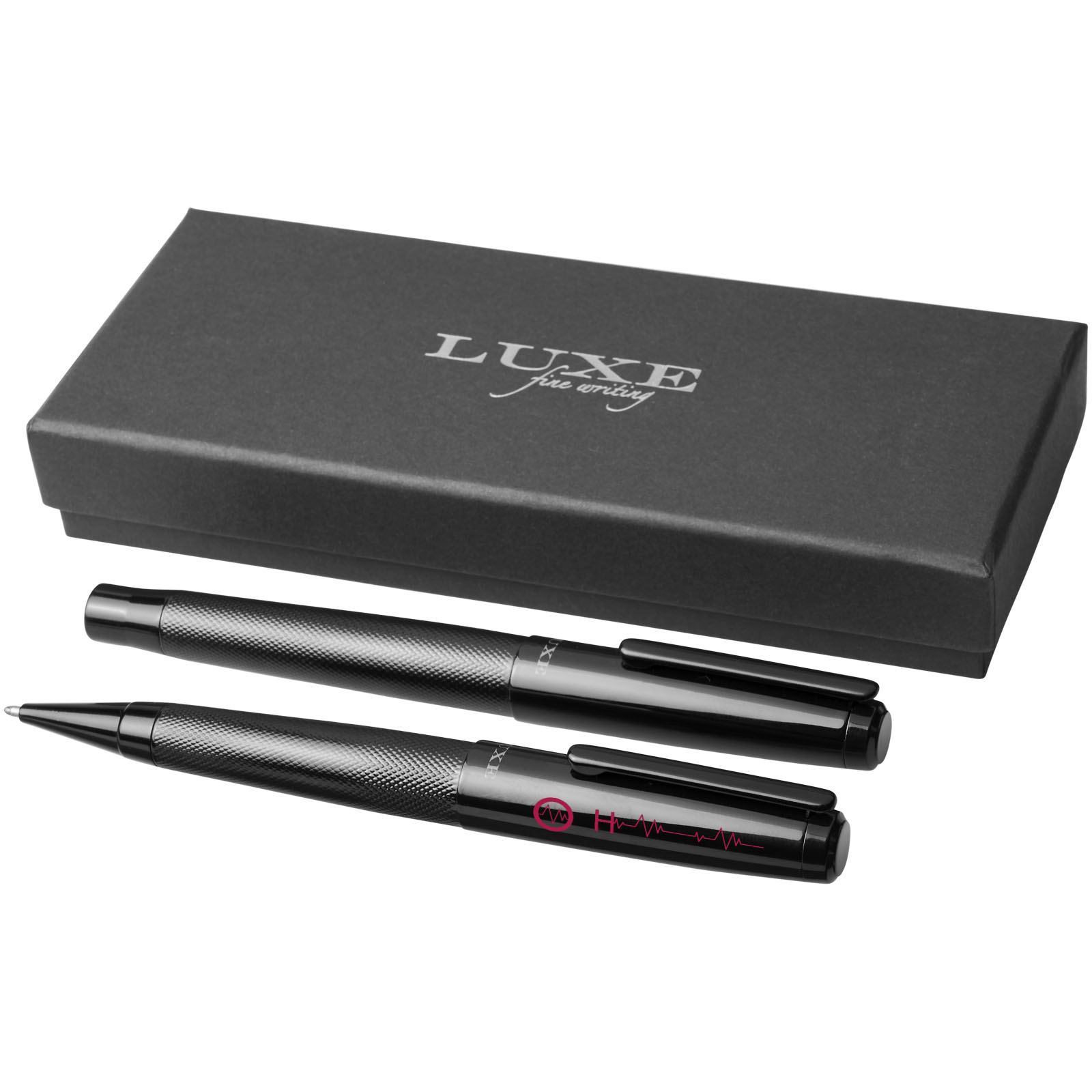 Set de bolígrafo y rollerball Gloss (tinta negra)