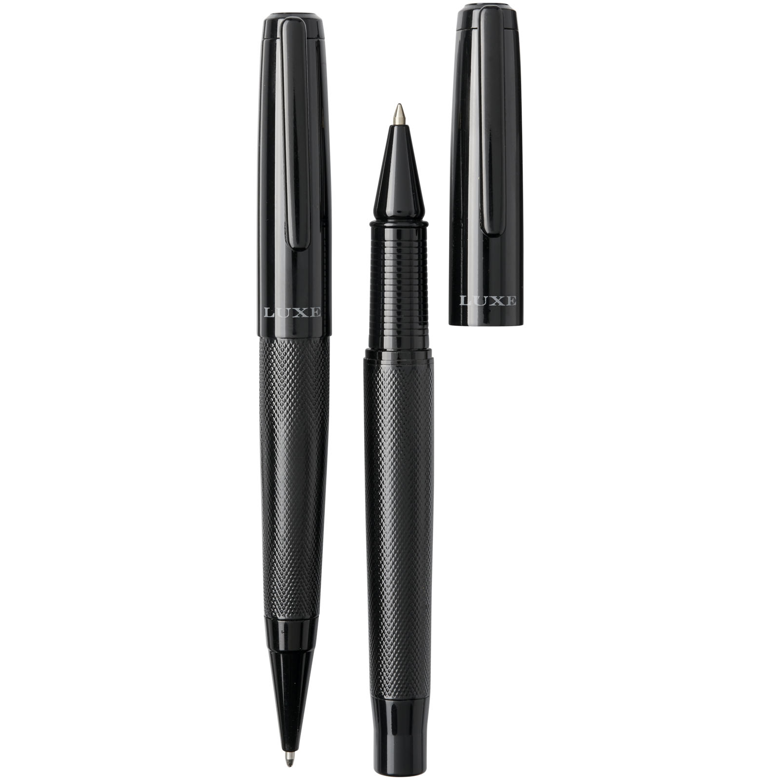 Set de bolígrafo y rollerball Gloss (tinta negra)