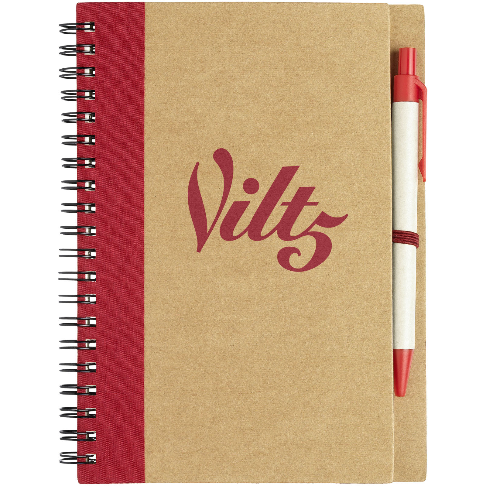 Libreta de papel reciclado con bolígrafo Priestly