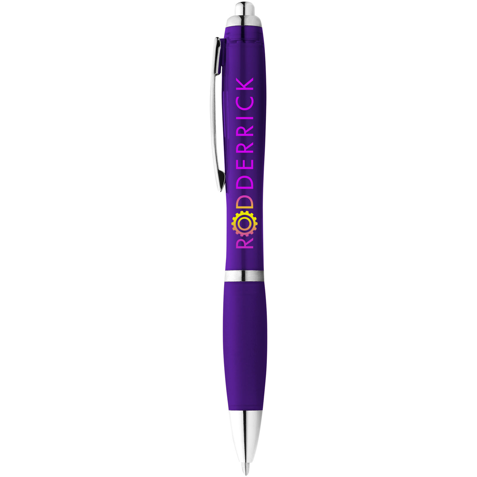 Bolígrafo de color con empuñadura de color Nash (tinta negra)