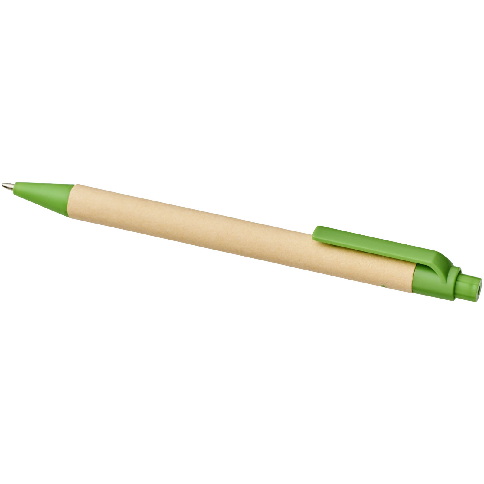 Bolígrafo de cartón reciclado y plástico de maíz Berk (tinta negra)