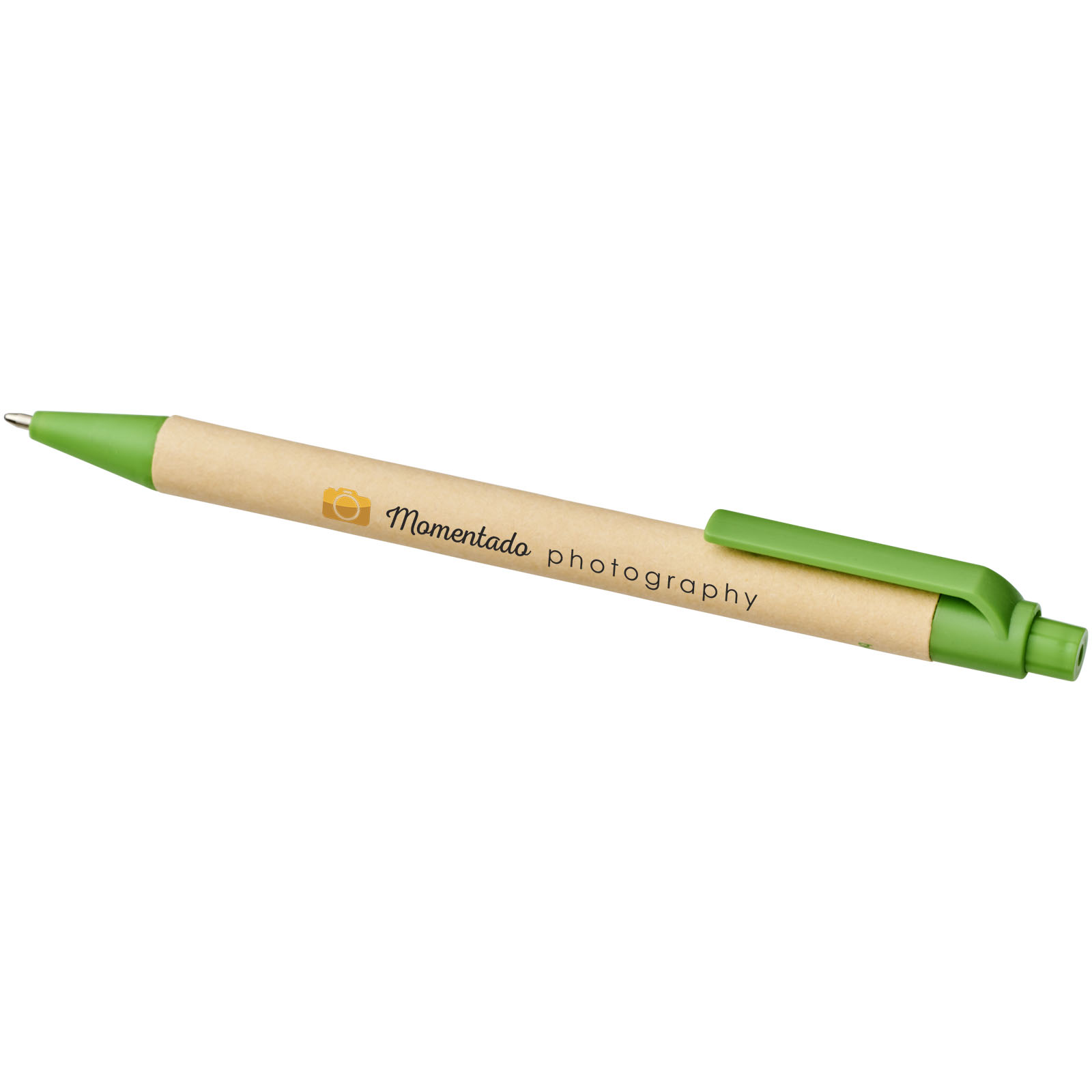 Bolígrafo de cartón reciclado y plástico de maíz Berk (tinta negra)