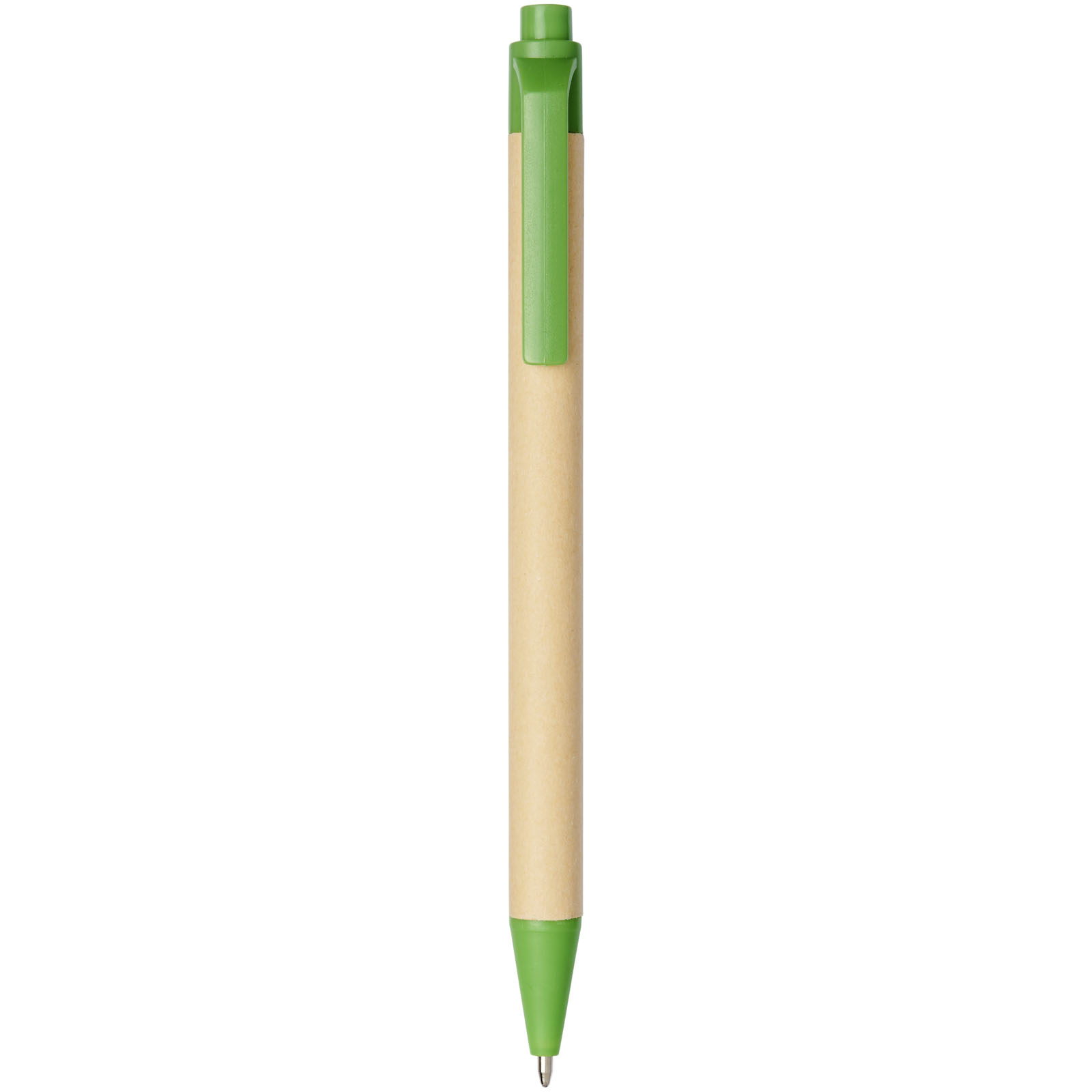 Bolígrafo de cartón reciclado y plástico de maíz Berk (tinta negra)
