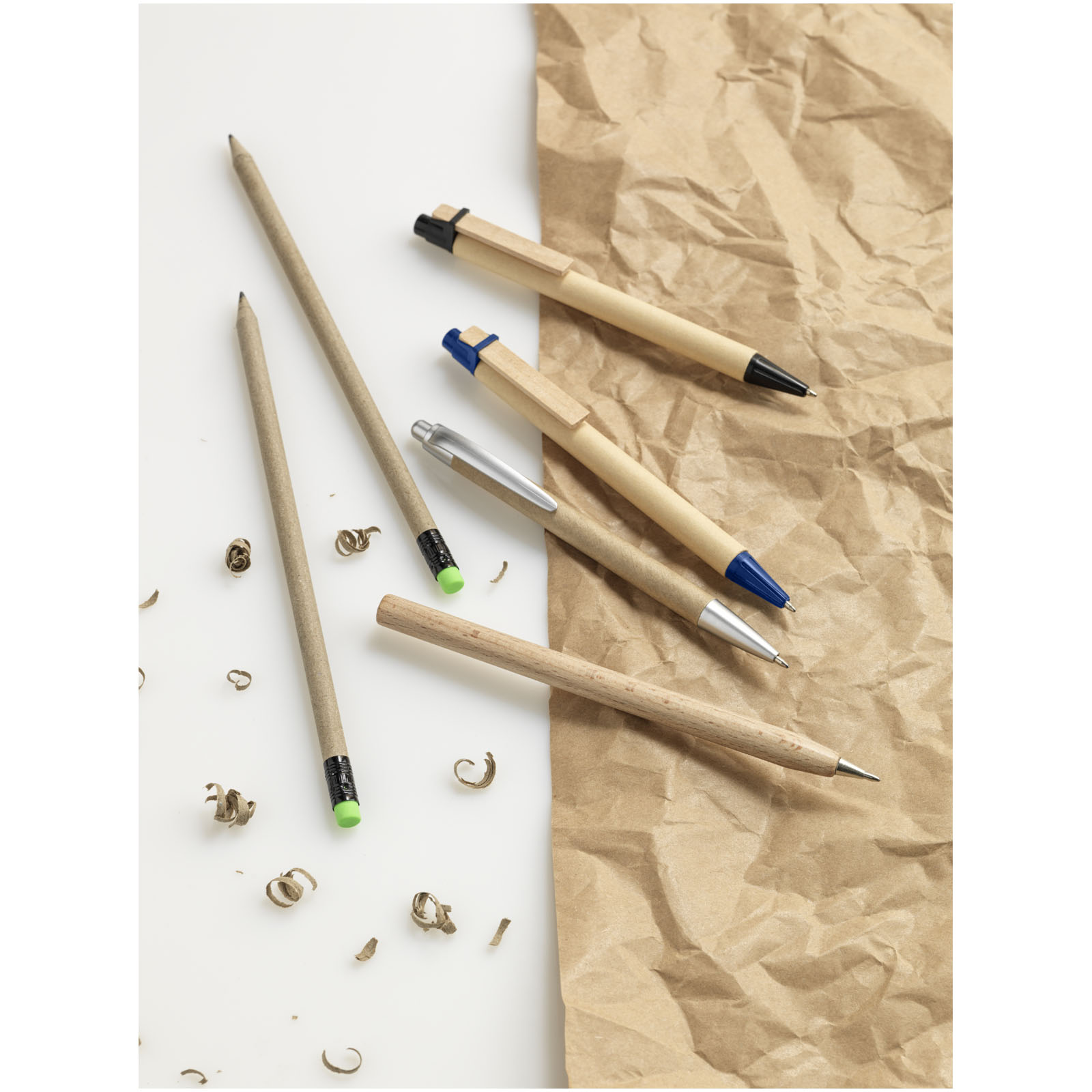 Bolígrafo de papel reciclado Tiflet (tinta negra)