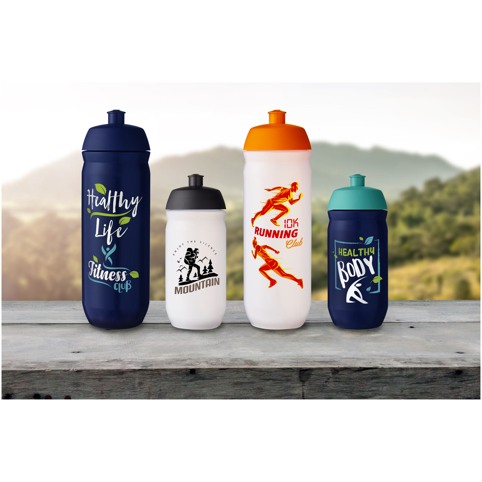 HydroFlex™ Clear 750 ml squeezy sport bottle