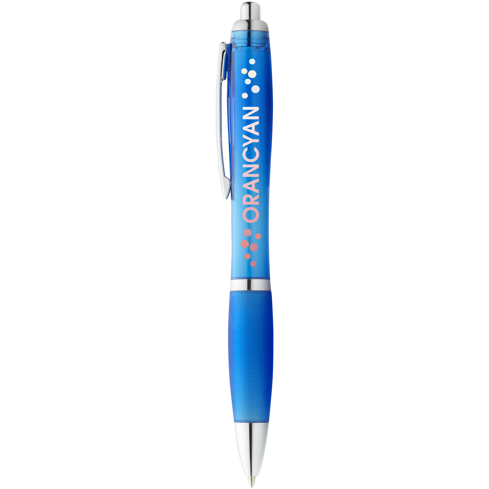 Bolígrafo con cuerpo y empuñadura del mismo color Nash (tinta azul)