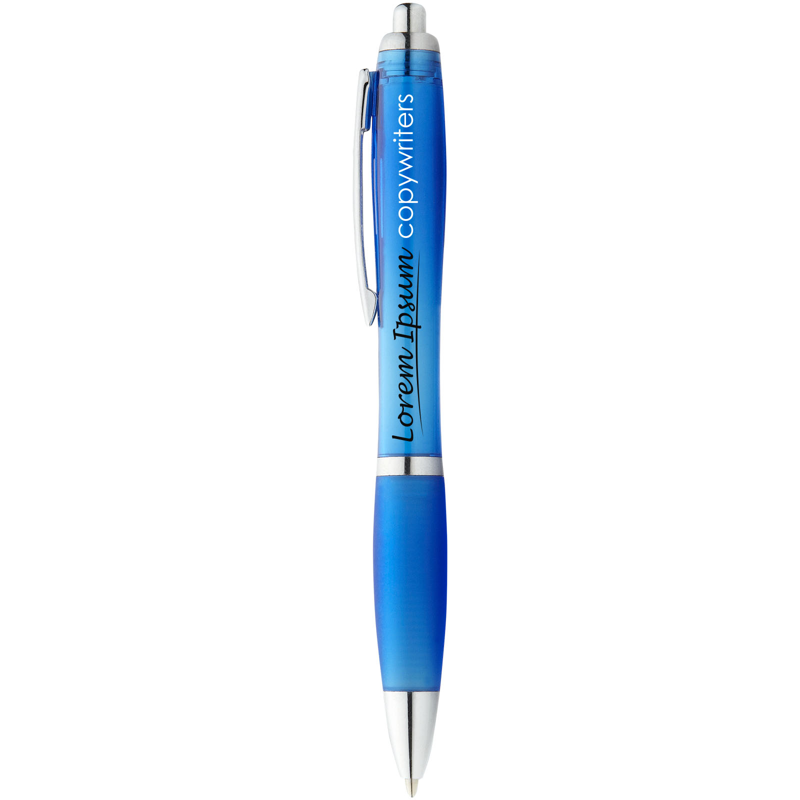 Bolígrafo con cuerpo y empuñadura del mismo color Nash (tinta azul)
