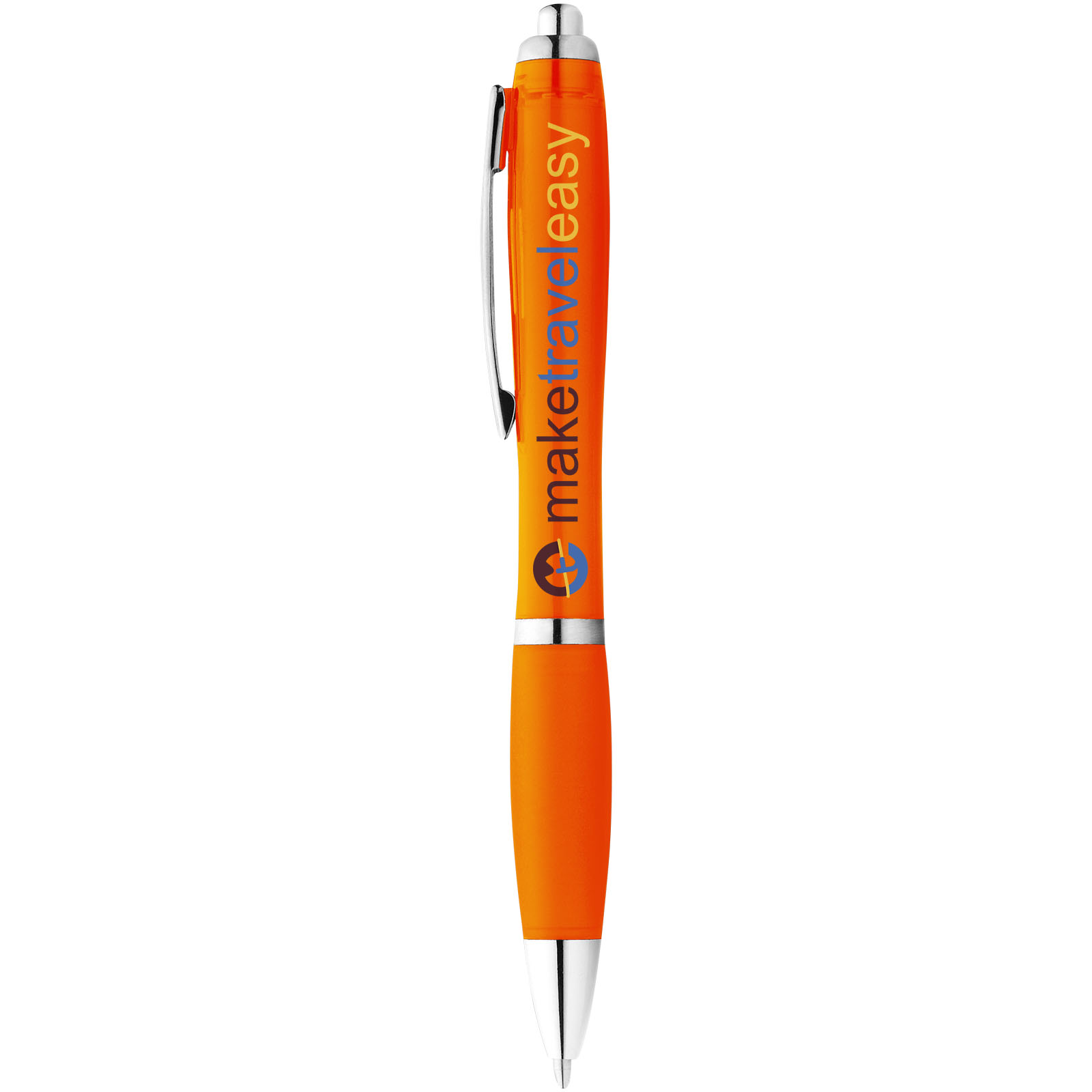 Bolígrafo con cuerpo y empuñadura del mismo color Nash (tinta azul)
