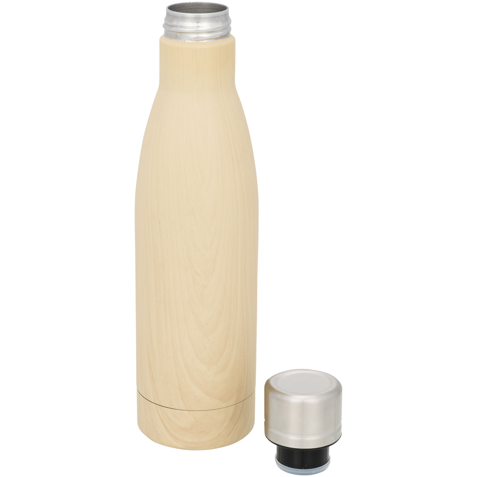Bidón con aislamiento de cobre con diseño de madera de 500 ml Vasa