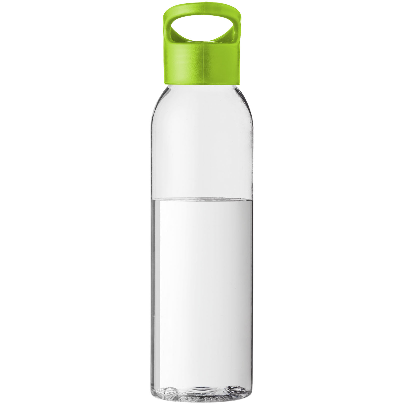 Botella de Tritan™ transparente con tapa de colores de 650 ml Sky