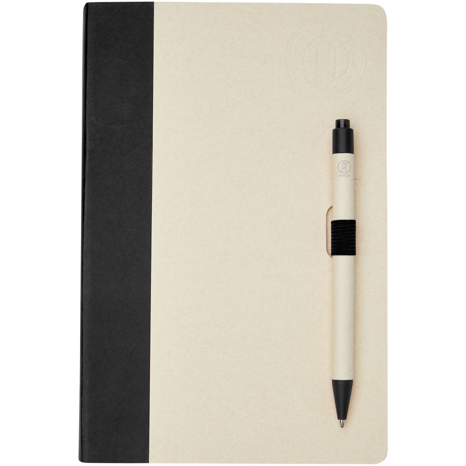 Set de libreta de referencia de tamaño A5 y bolígrafo fabricados con cartones de leche reciclados Dairy Dream