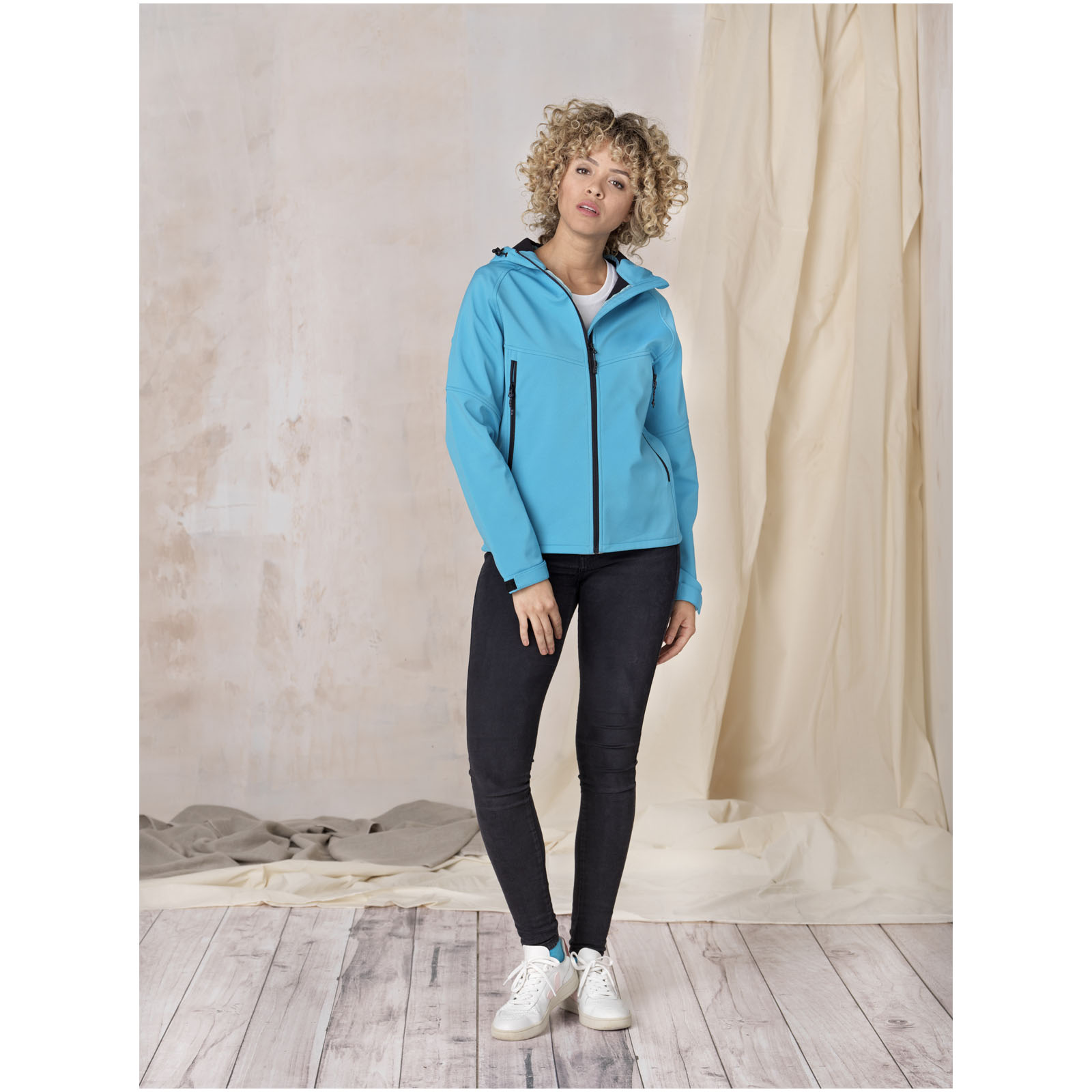 Chaqueta softshell reciclada para mujer Coltan