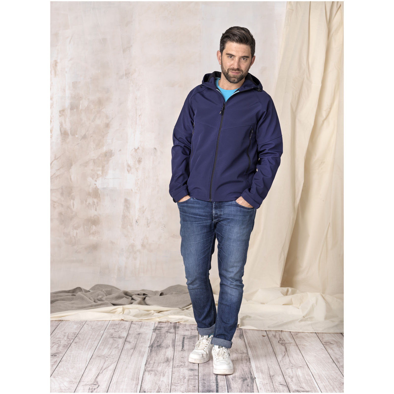 Chaqueta softshell reciclada para hombre Coltan