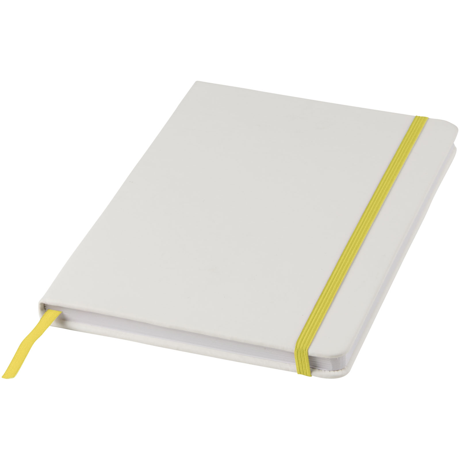 Libreta A5 blanca con cinta de color Spectrum