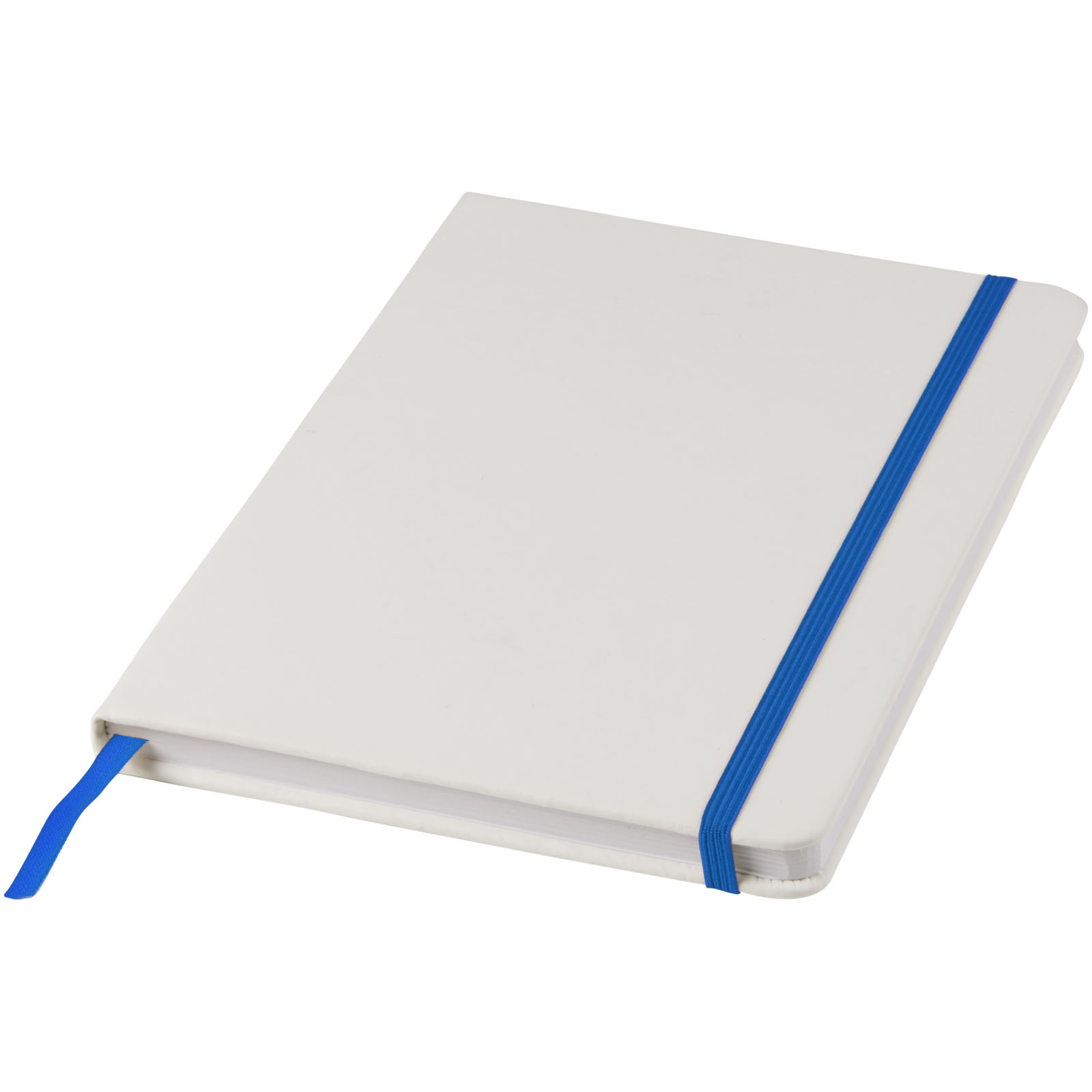 Libreta A5 blanca con cinta de color Spectrum
