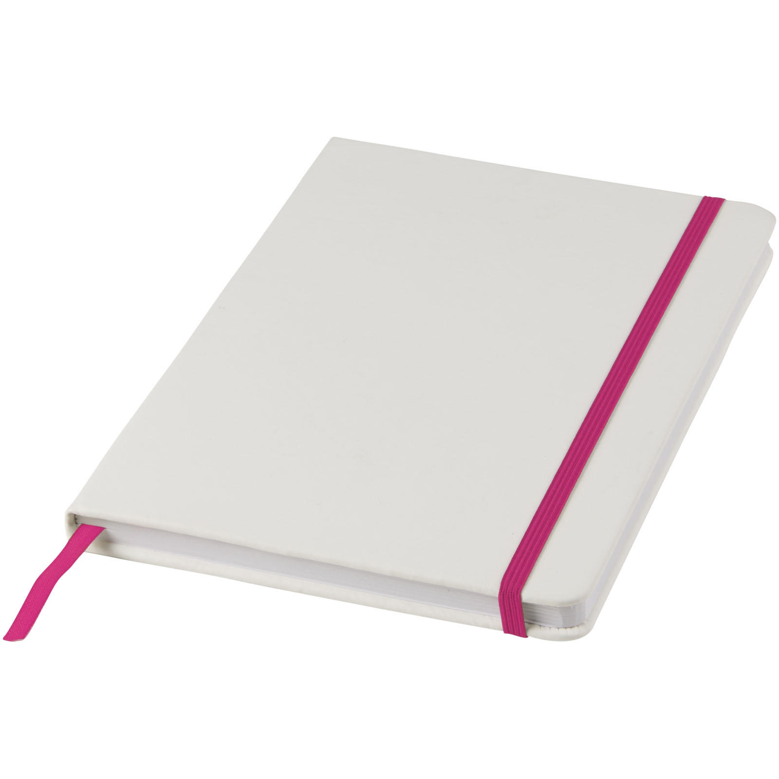 Libreta A5 blanca con cinta de color Spectrum