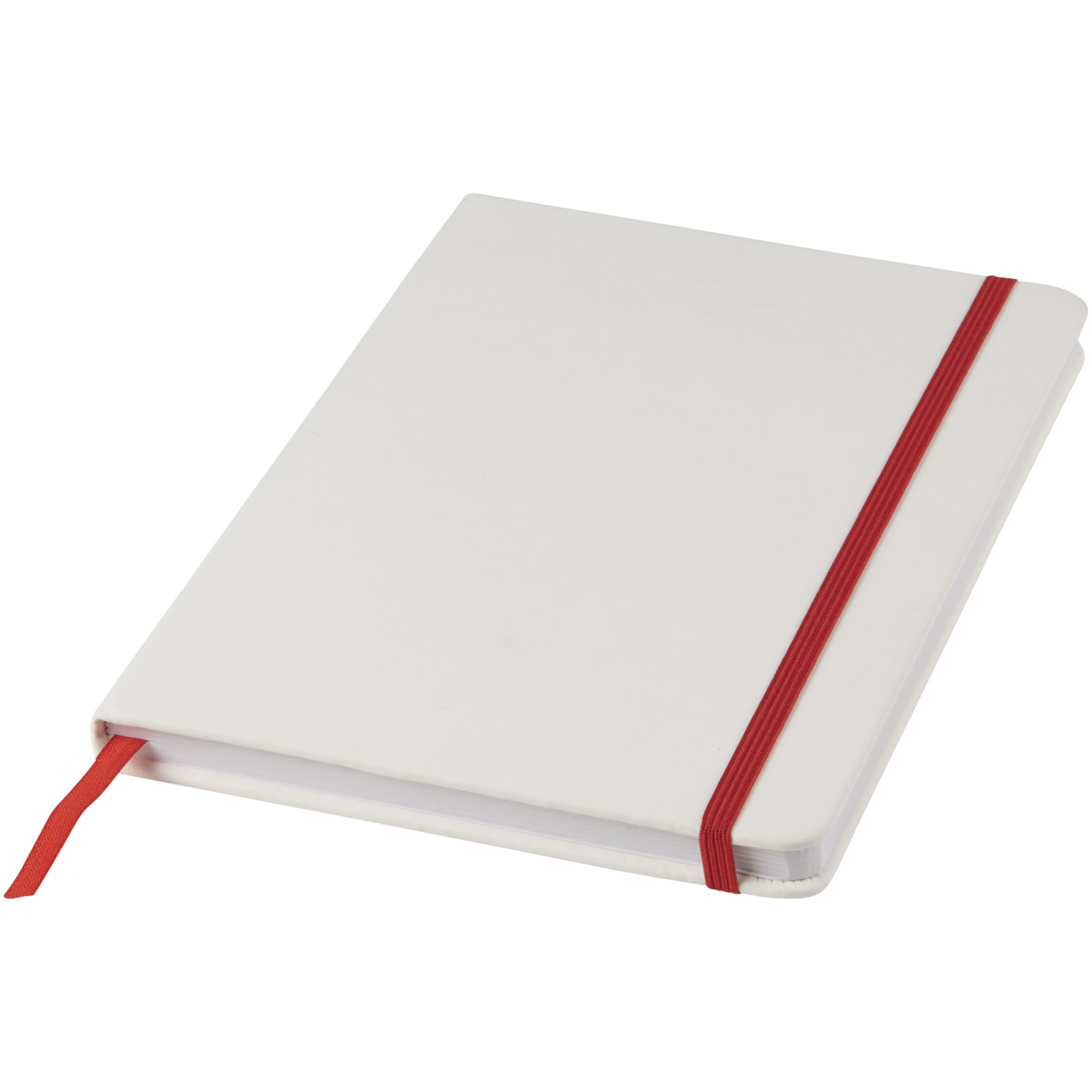 Libreta A5 blanca con cinta de color Spectrum