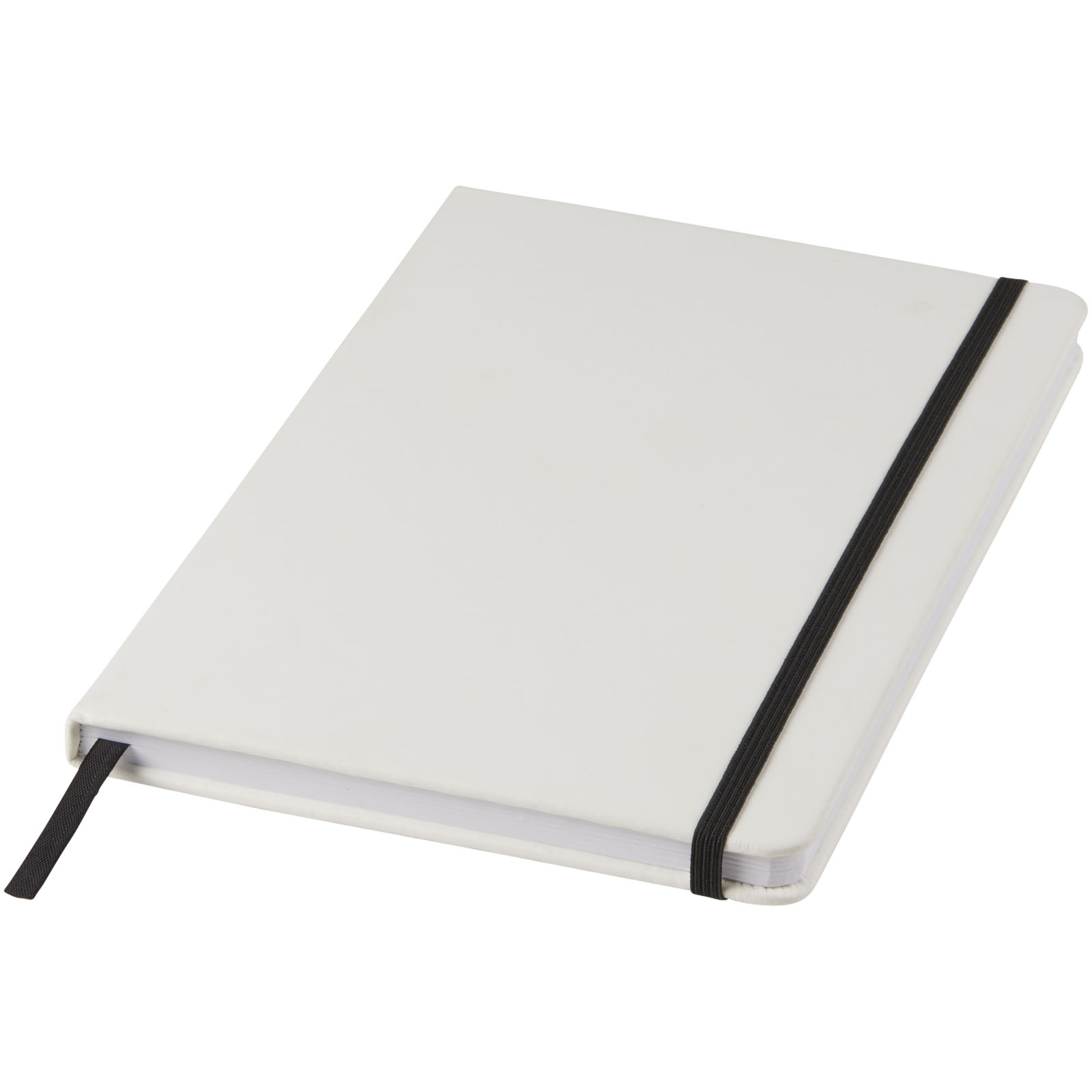 Libreta A5 blanca con cinta de color Spectrum