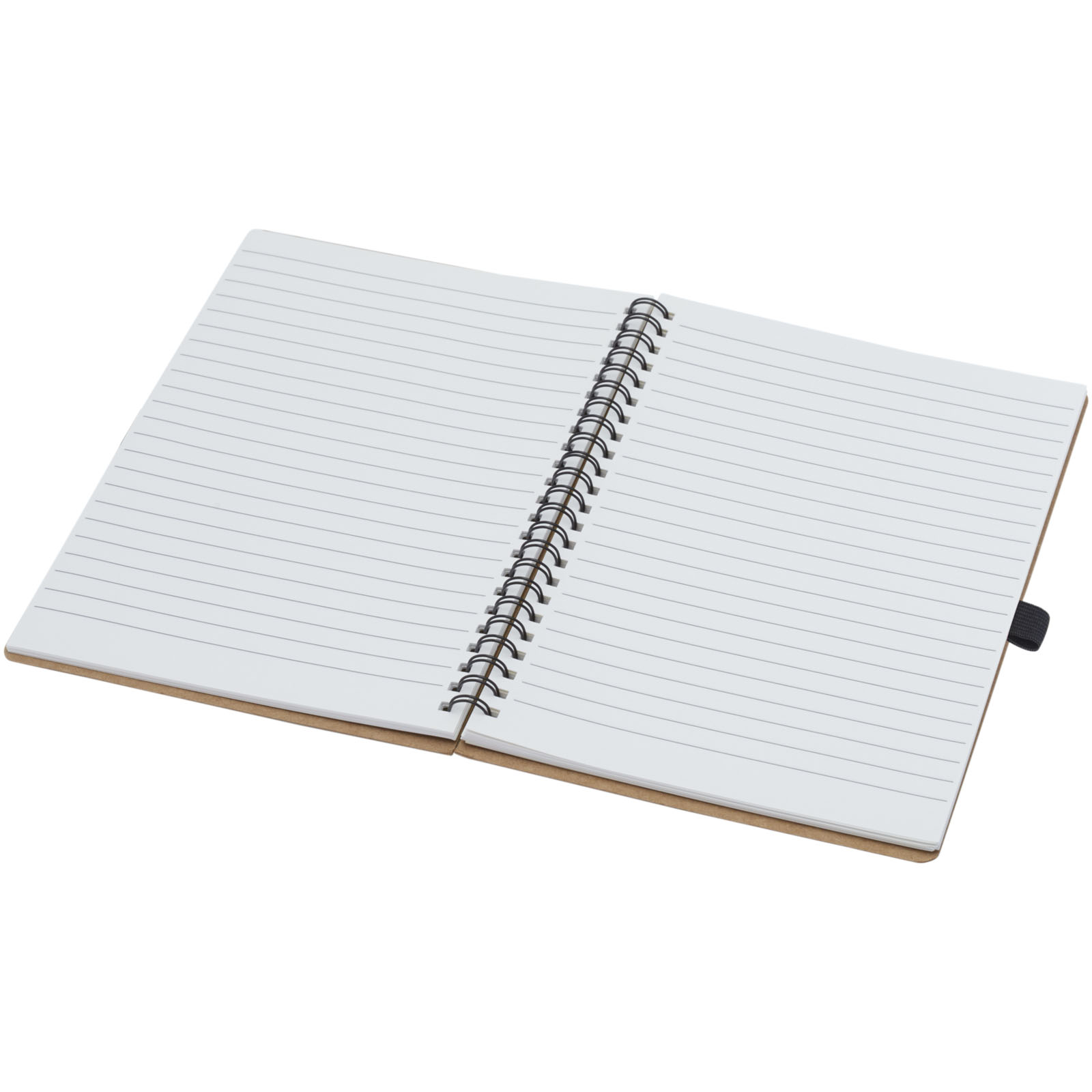 Libreta de tamaño A5 de cartón reciclado con espiral y papel de piedra Cobble