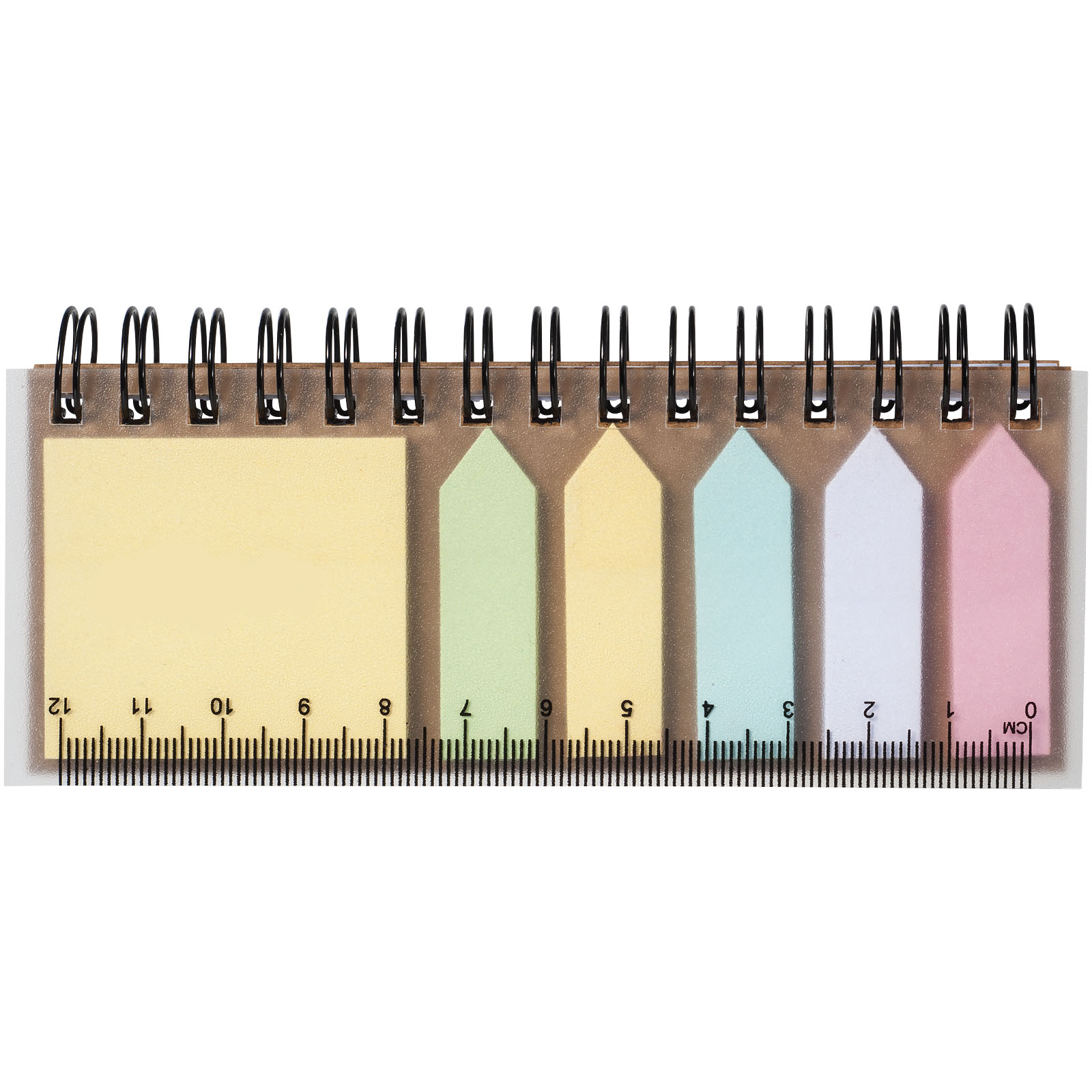Libreta con espiral y notas adhesivas de colores Spinner