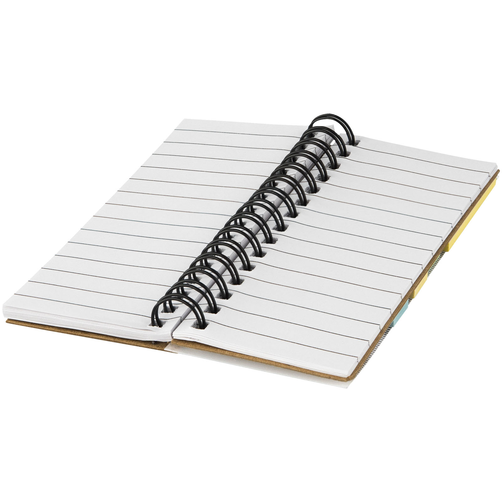 Libreta con espiral y notas adhesivas de colores Spinner