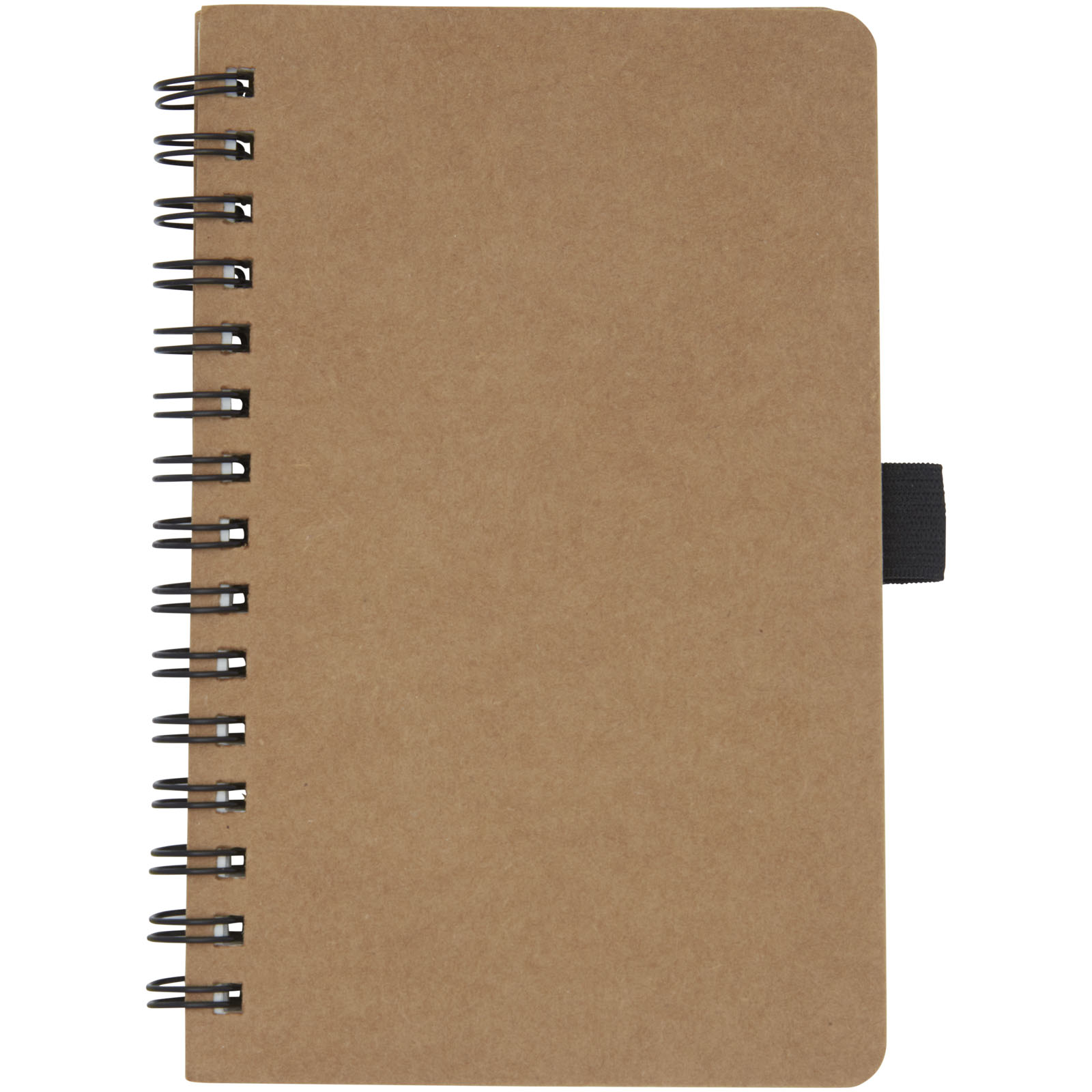 Libreta de tamaño A6 de cartón reciclado con espiral y papel de piedra Cobble
