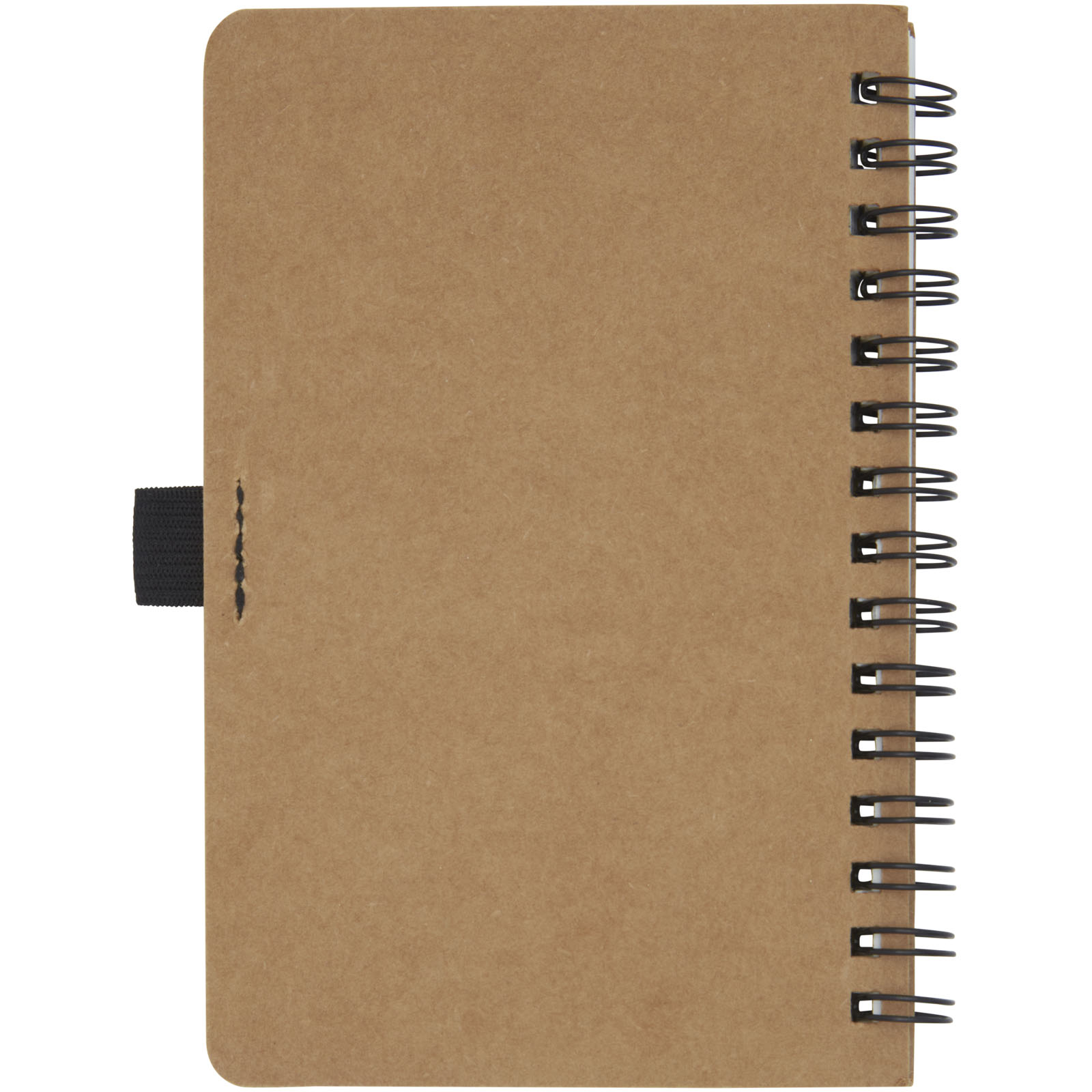 Libreta de tamaño A6 de cartón reciclado con espiral y papel de piedra Cobble