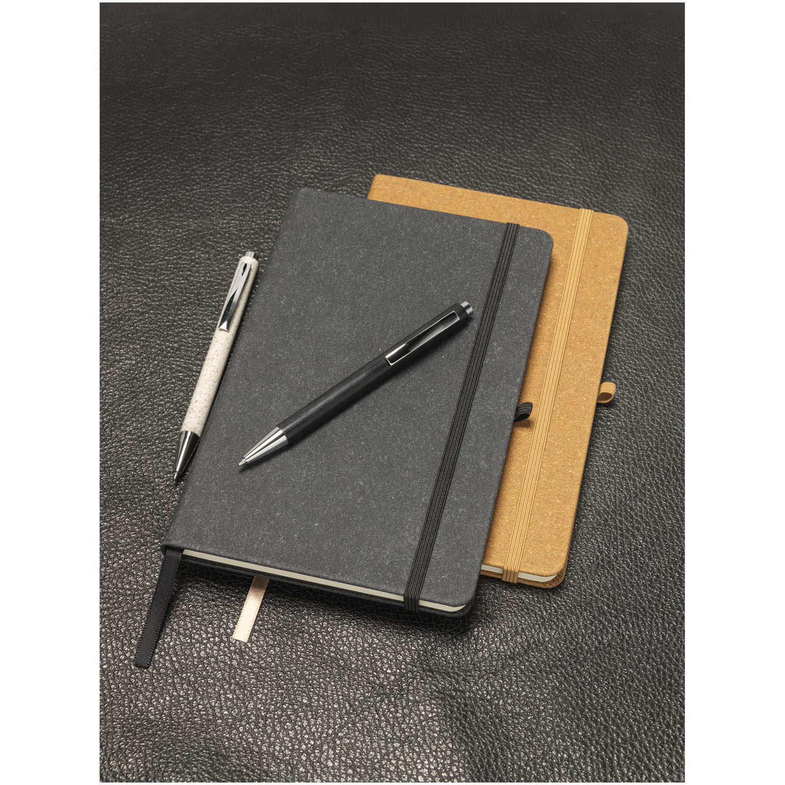 Libreta A5 de retales de piel Atlana