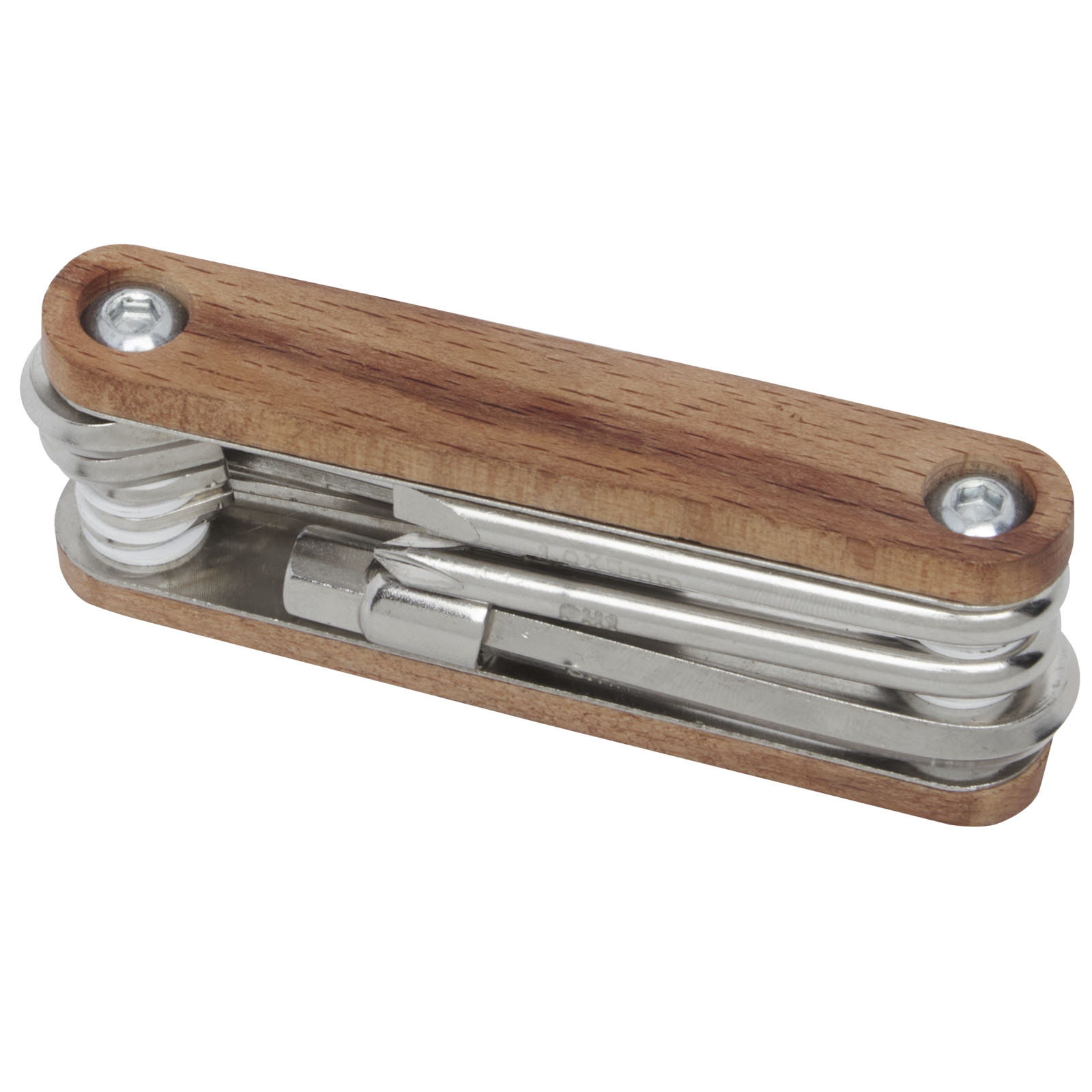 Multiherramienta para bicicletas de 8 funciones con mango de madera Fixie