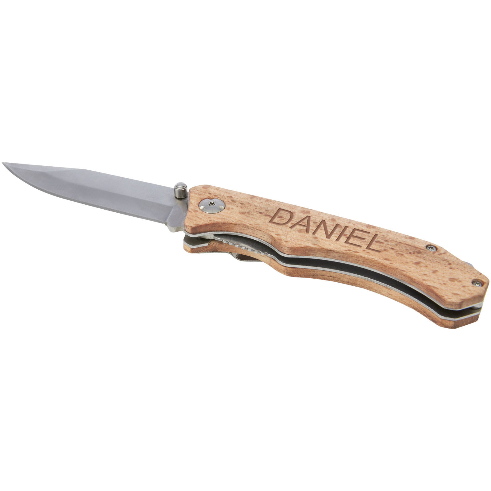 Navaja de madera con clip para cinturón Dave