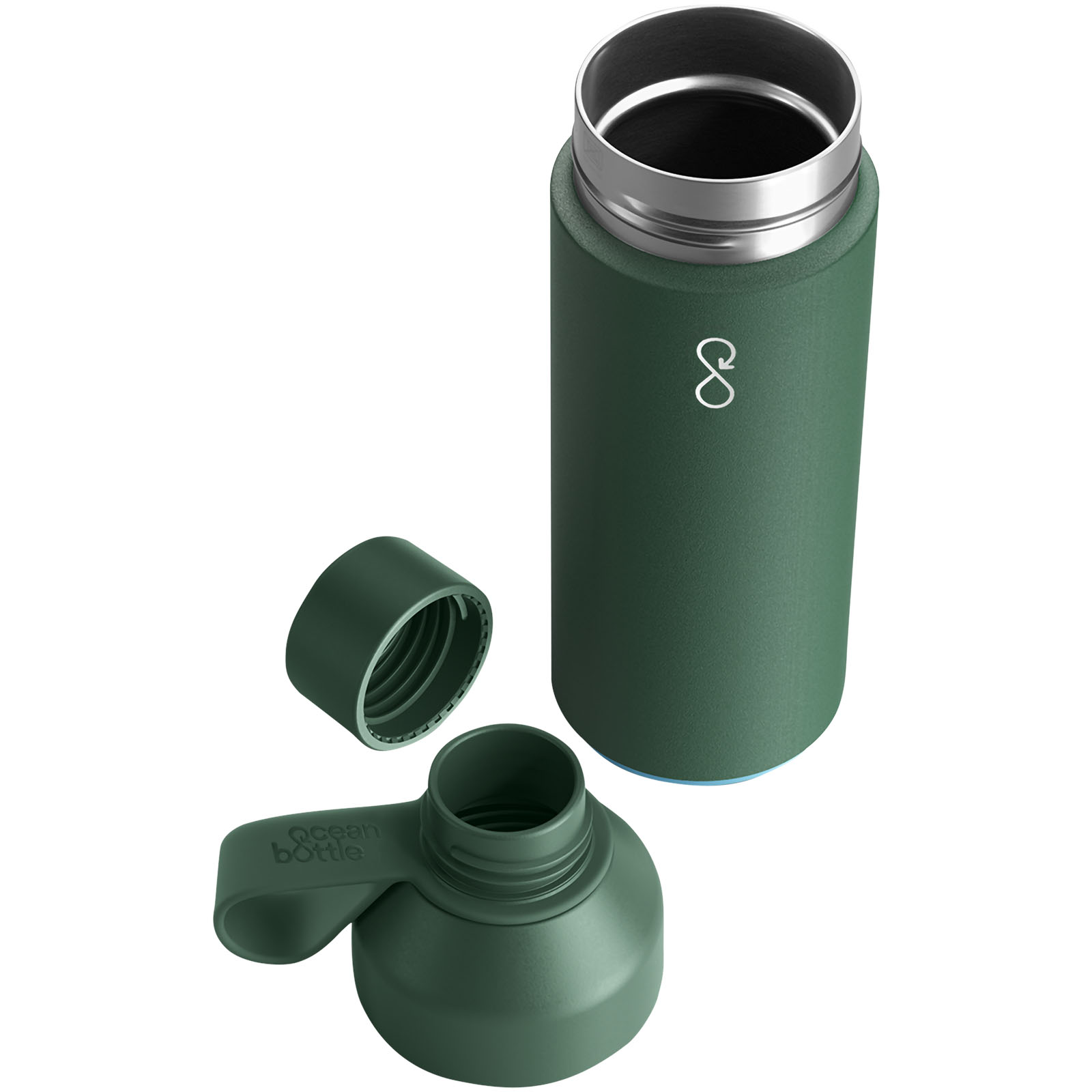 Botella de agua con aislamiento al vacío de 500 ml Ocean Bottle