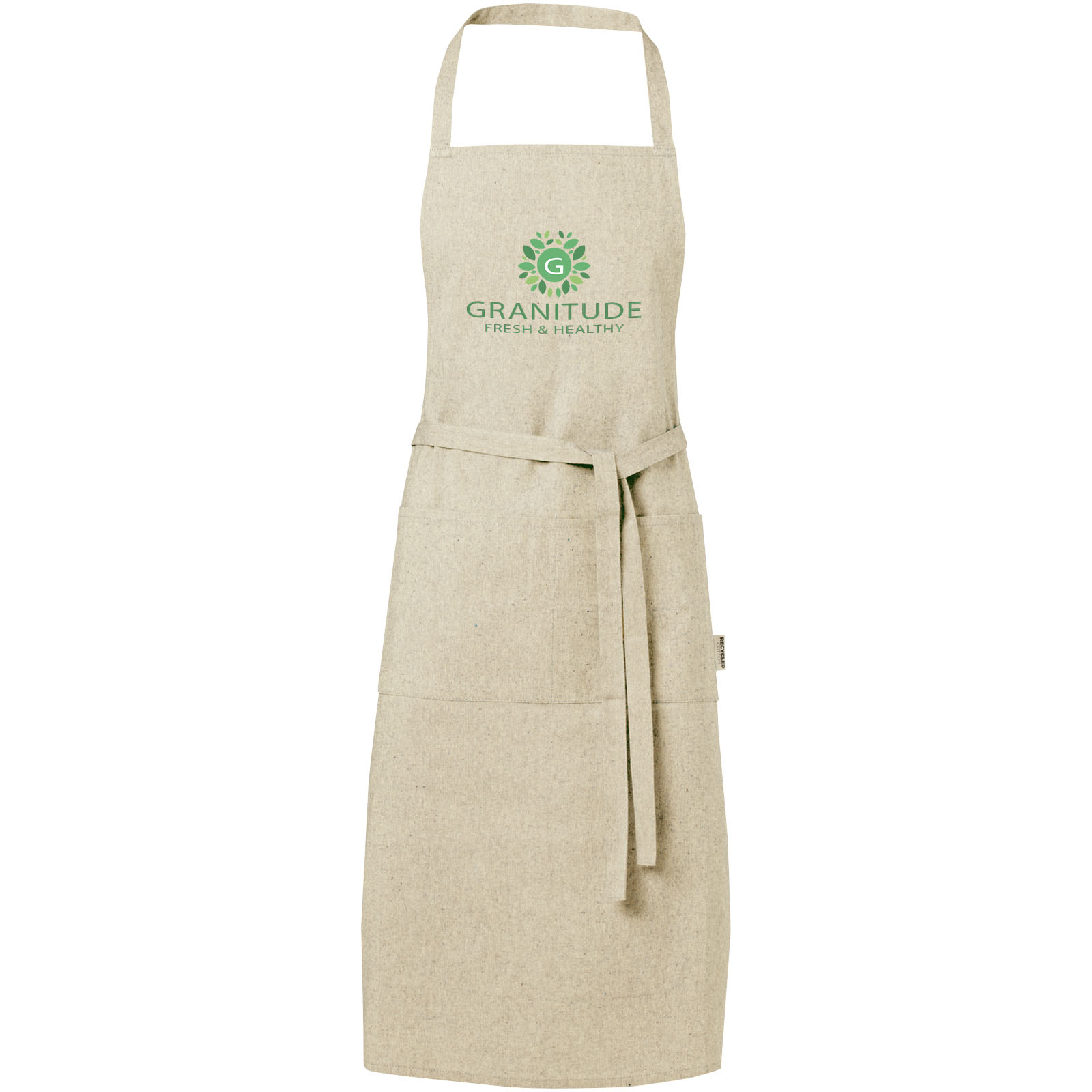 Delantal de algodón reciclado de 200 g/m² Pheebs