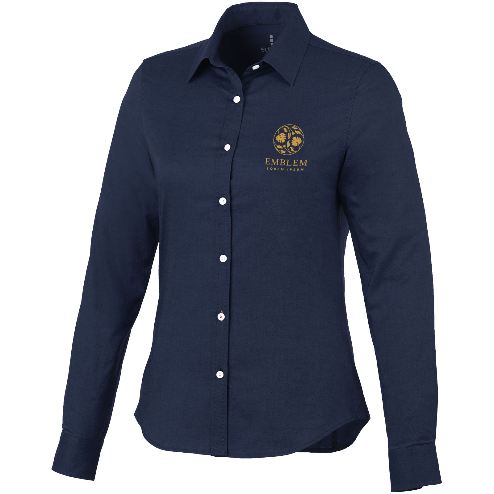 Camisa tipo Oxford de manga larga de mujer Vaillant