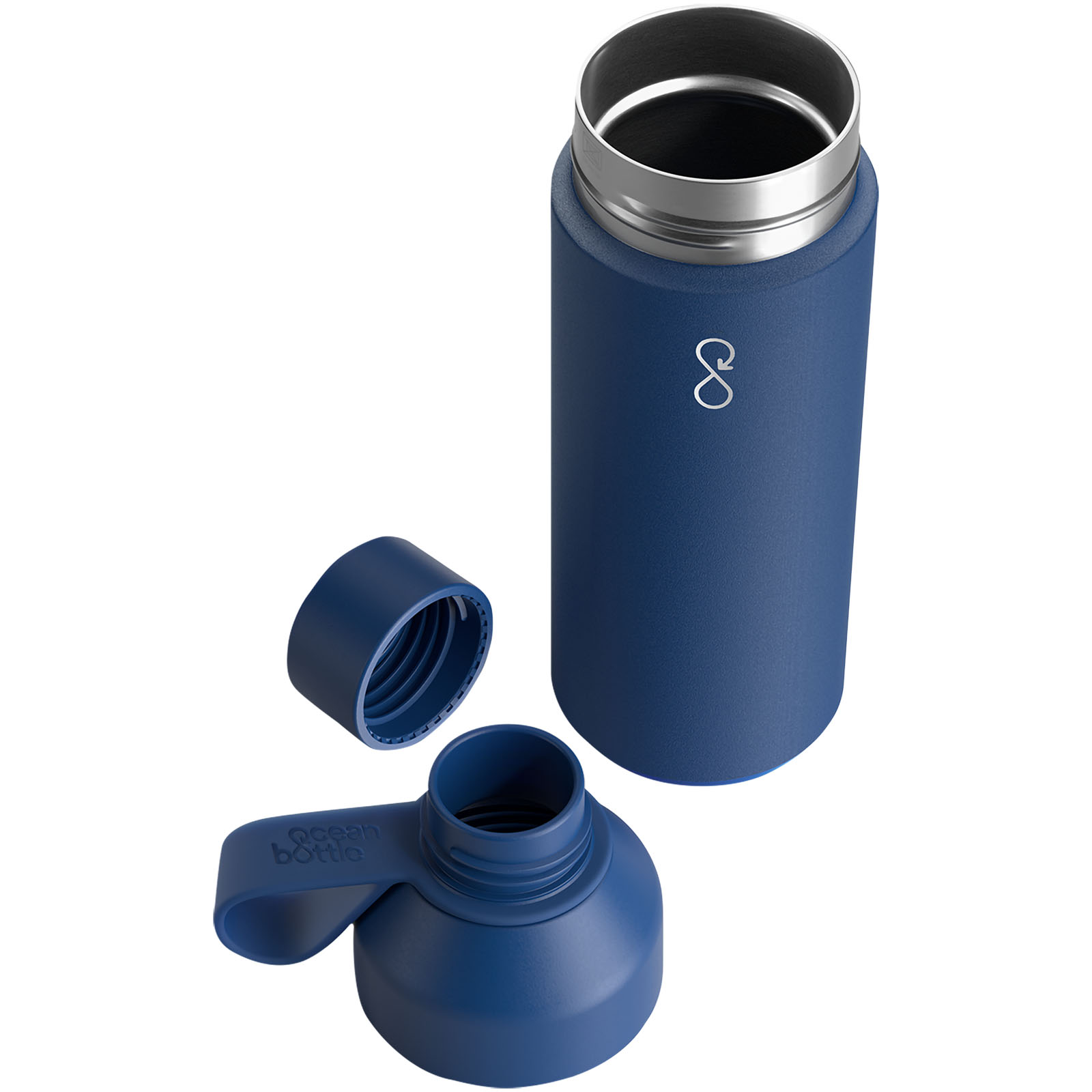 Botella de agua con aislamiento al vacío de 500 ml Ocean Bottle