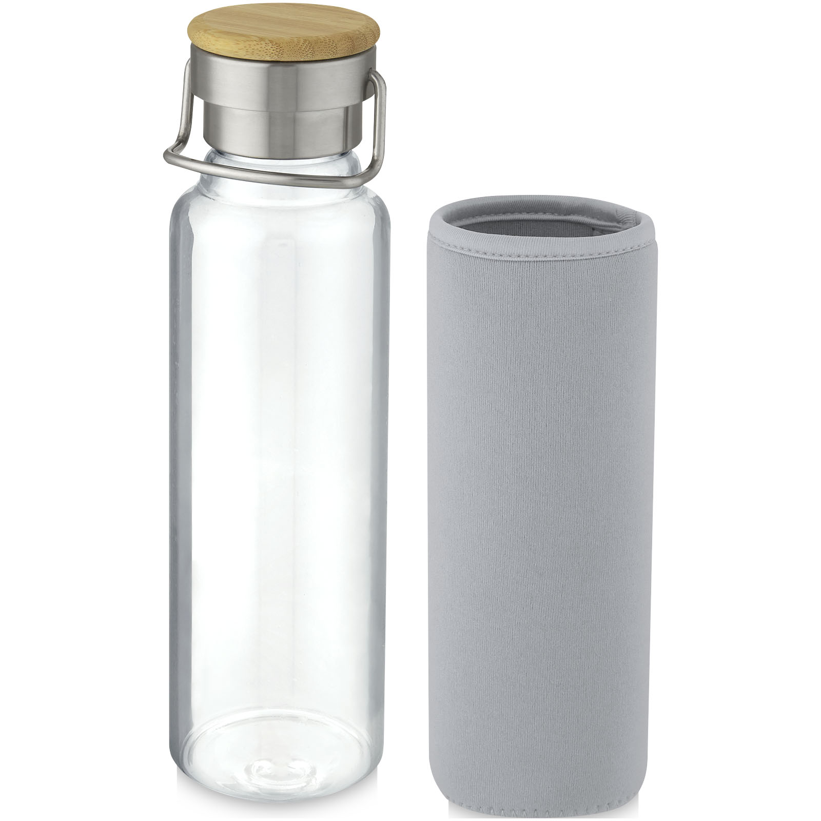 Botella de vidrio borosilicato con funda de neopreno de 660 ml Thor