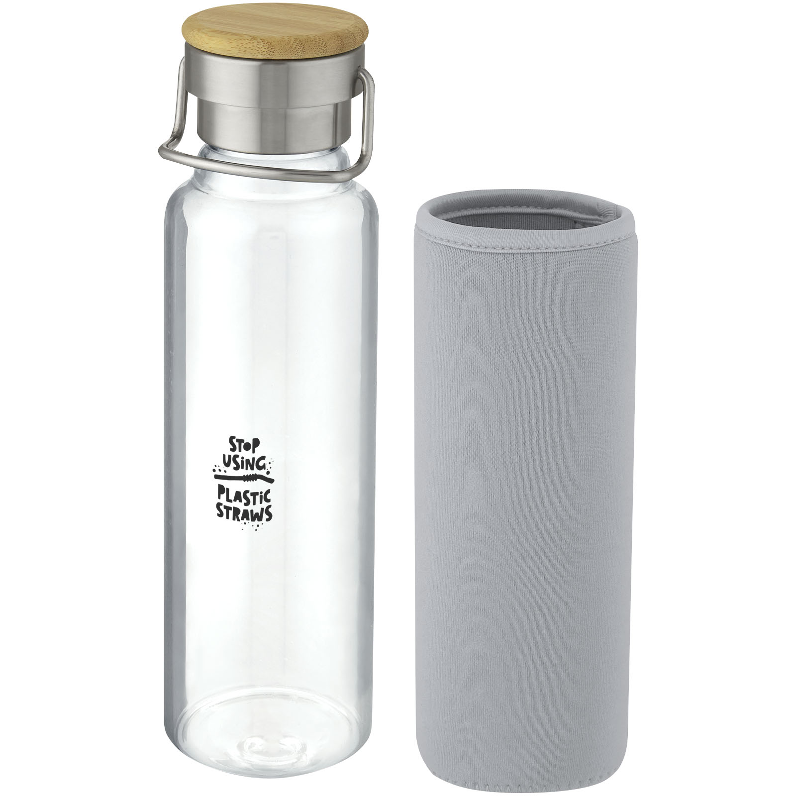 Botella de vidrio borosilicato con funda de neopreno de 660 ml Thor