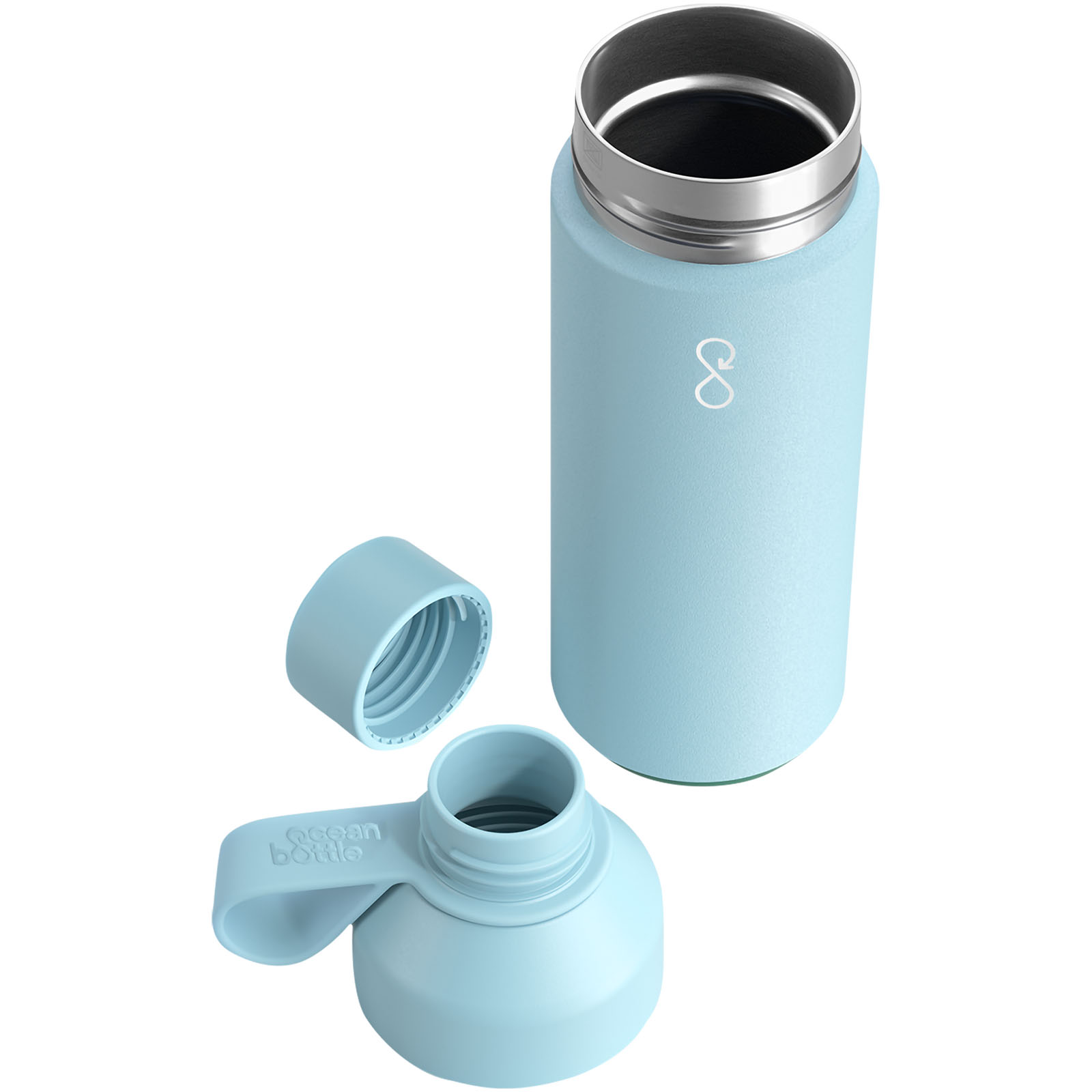 Botella de agua con aislamiento al vacío de 500 ml Ocean Bottle