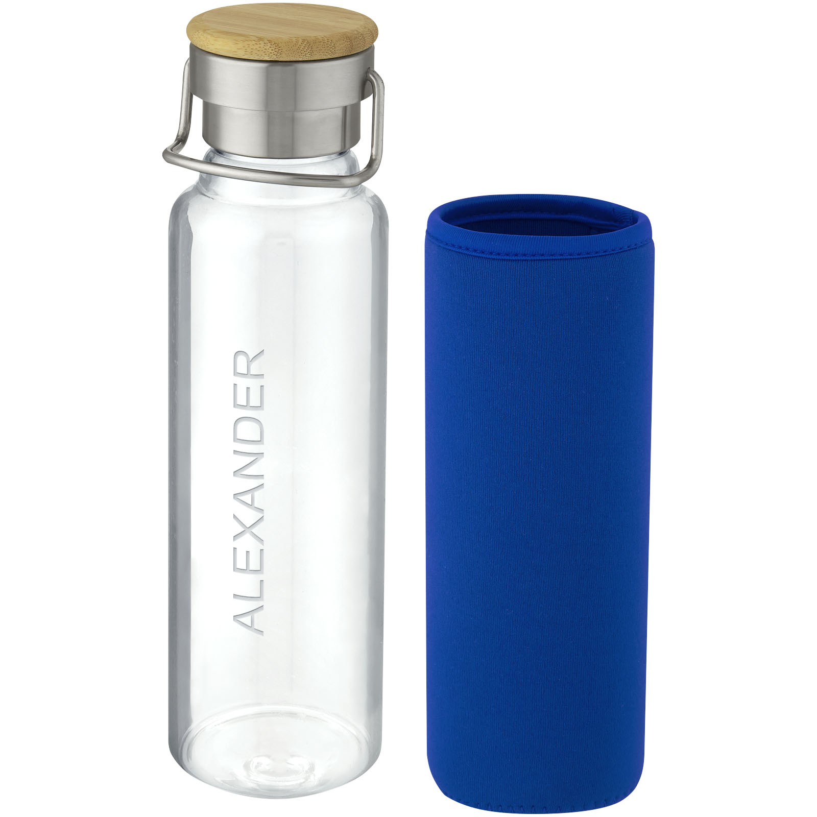 Botella de vidrio borosilicato con funda de neopreno de 660 ml Thor