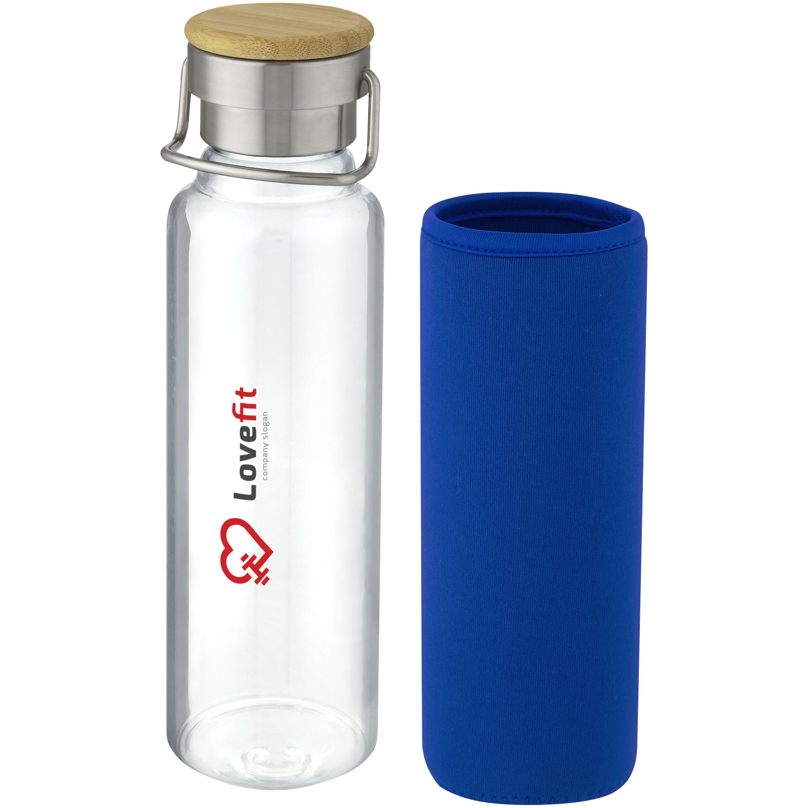 Botella de vidrio borosilicato con funda de neopreno de 660 ml Thor