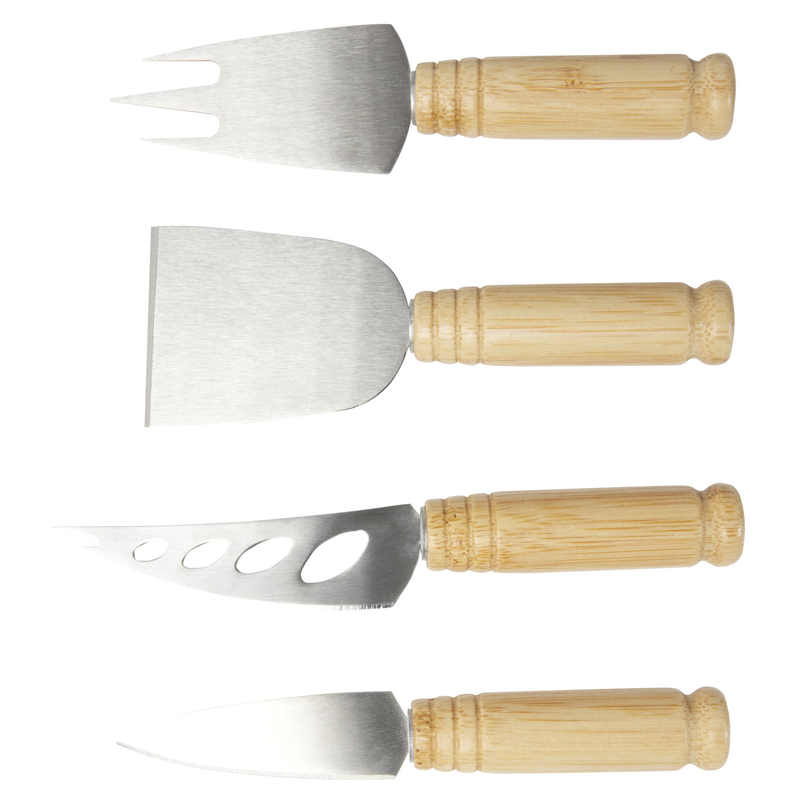 Set de 4 piezas para queso de bambú  Cheds