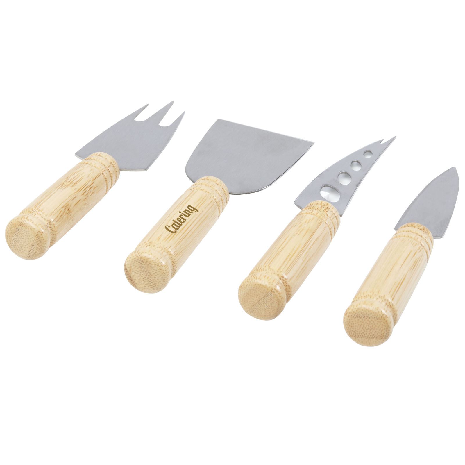 Set de 4 piezas para queso de bambú  Cheds