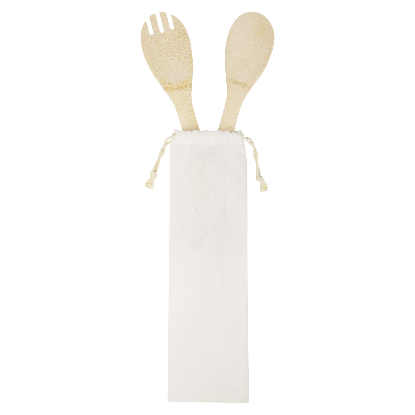 Cuchara y tenedor de bambú para ensalada Endiv