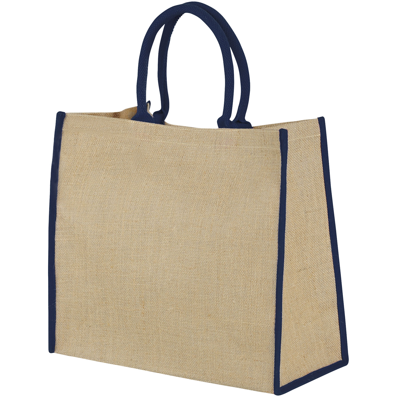 Bolsa Tote de yute con bordes contrastados Harry