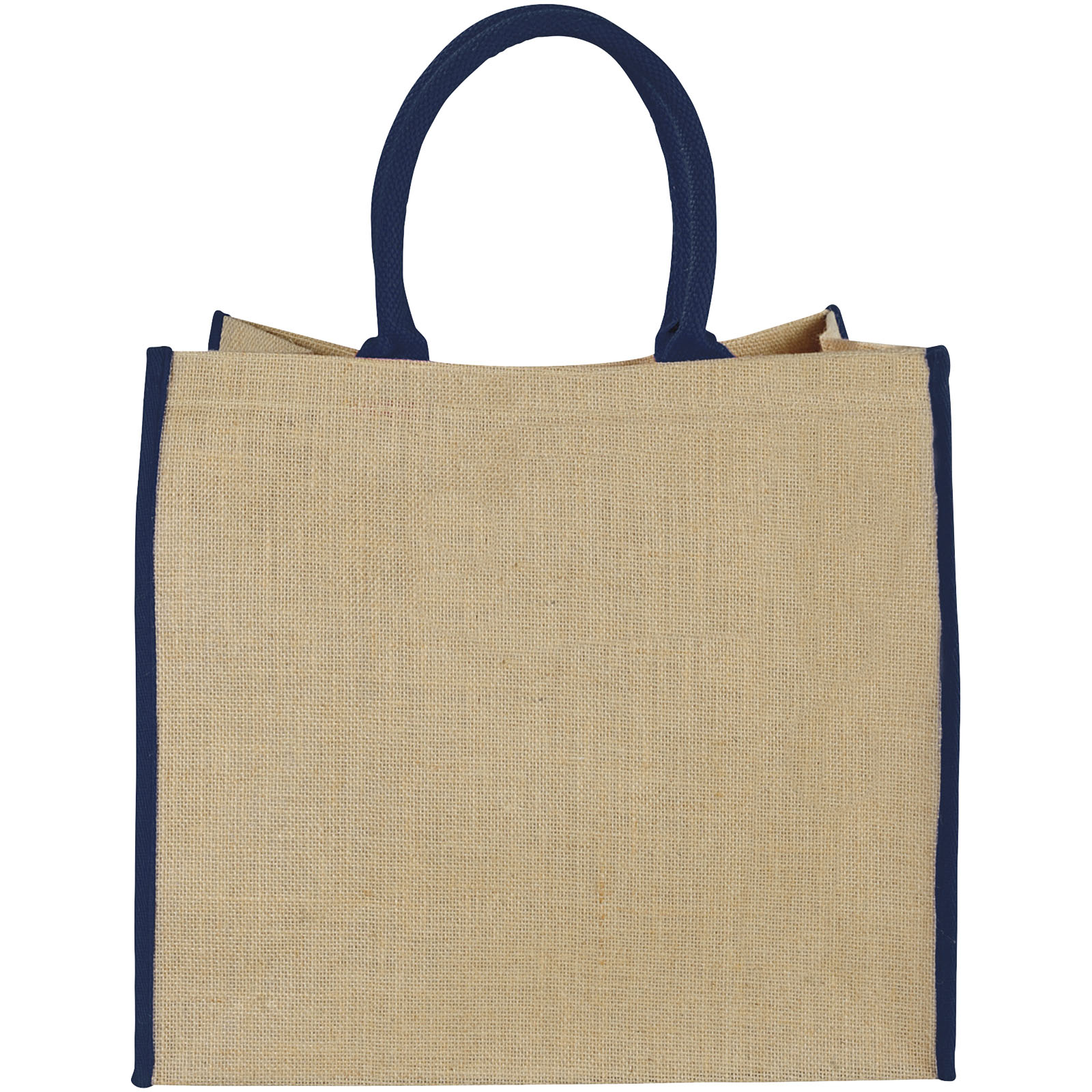Bolsa Tote de yute con bordes contrastados Harry