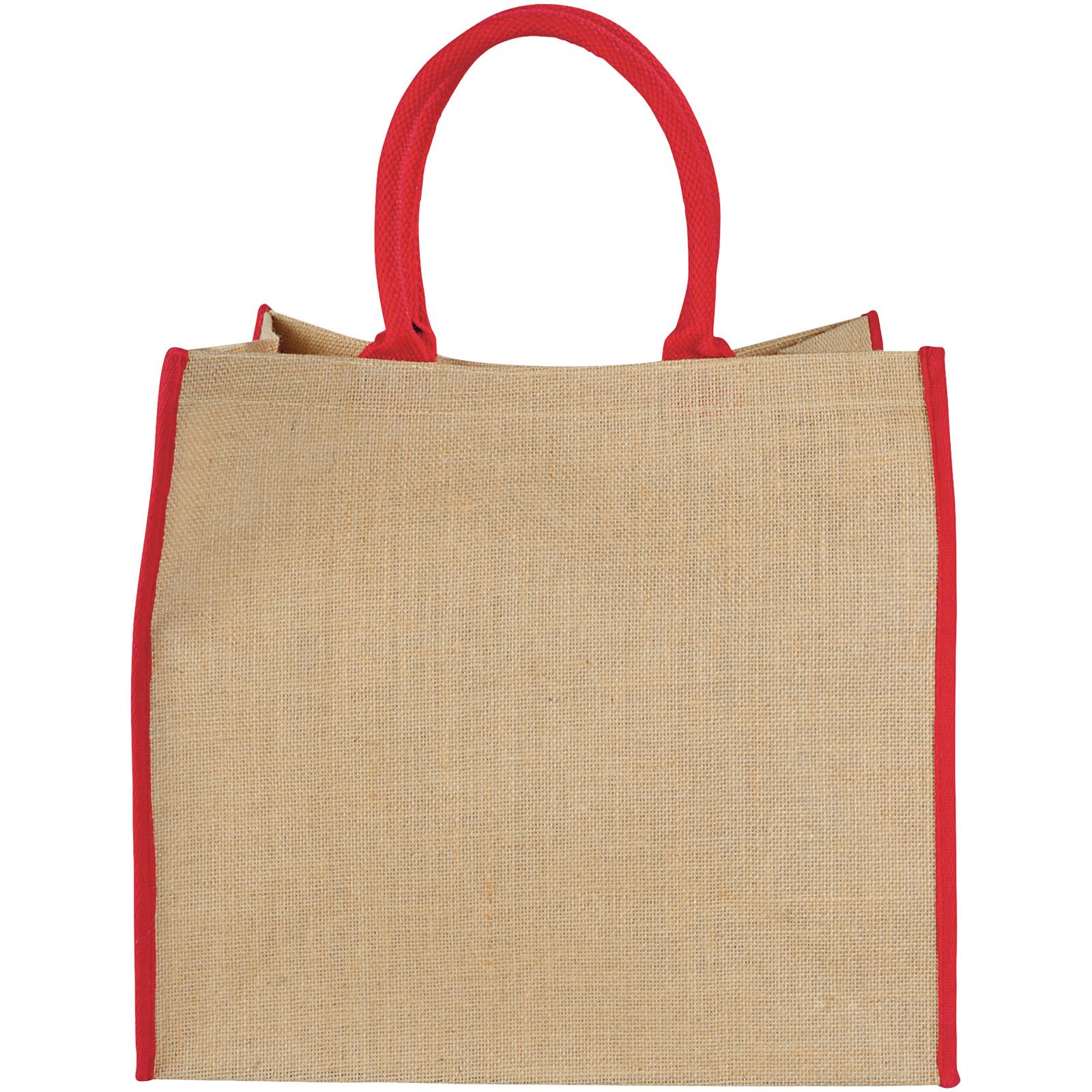 Bolsa Tote de yute con bordes contrastados Harry