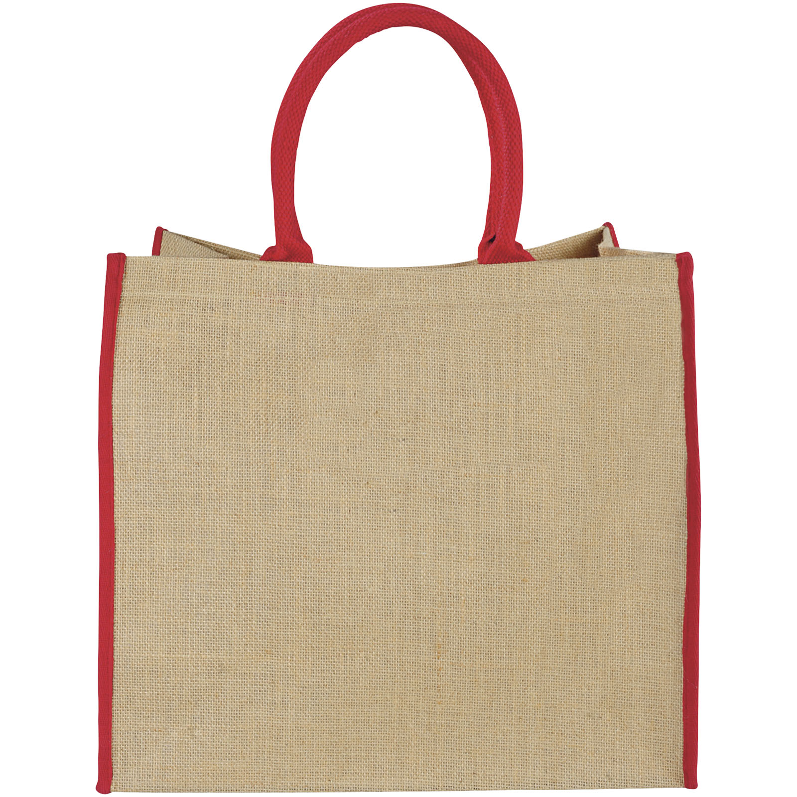 Bolsa Tote de yute con bordes contrastados Harry