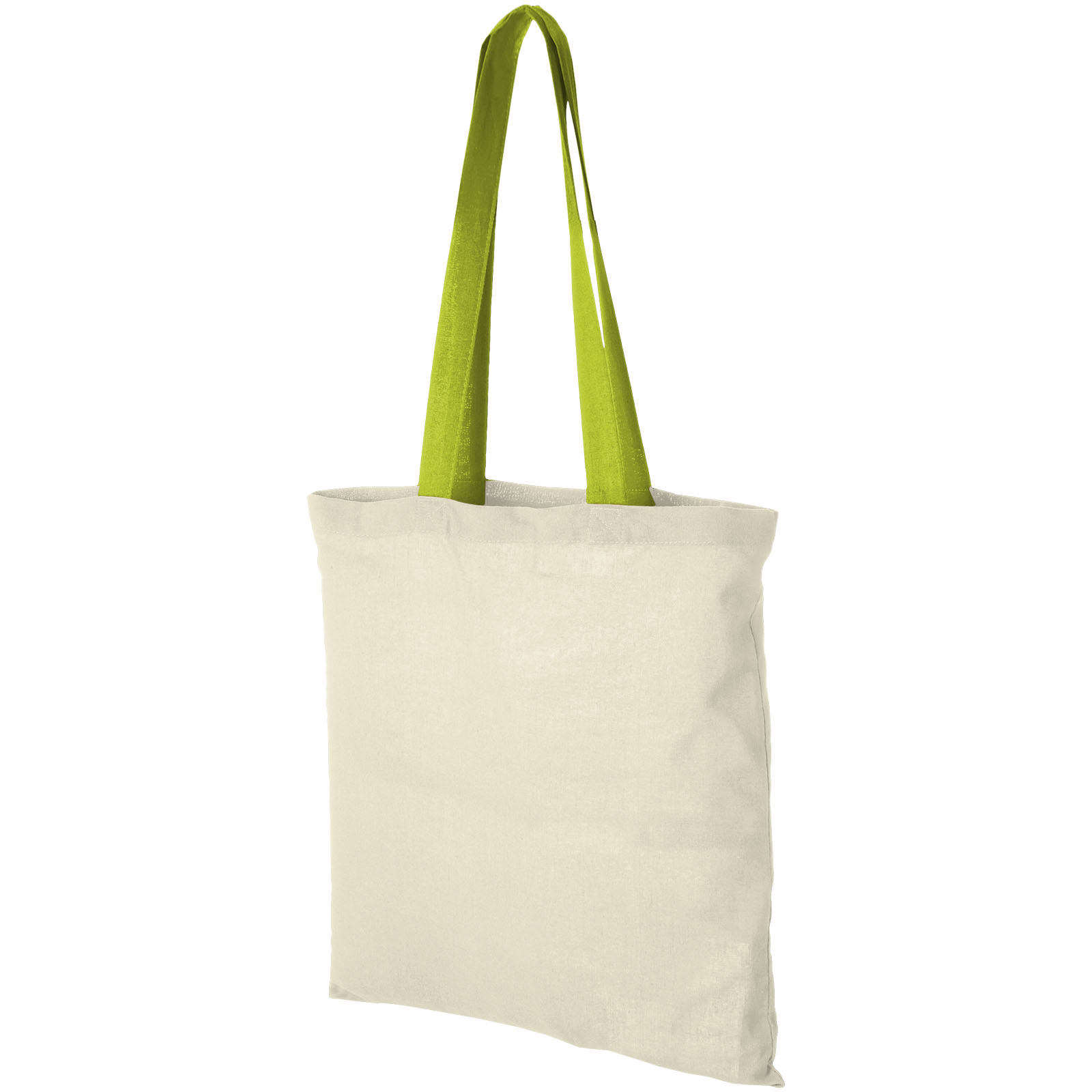 Bolsa Tote de algodón 100 g/m² con asas largas contrastadas Nevada